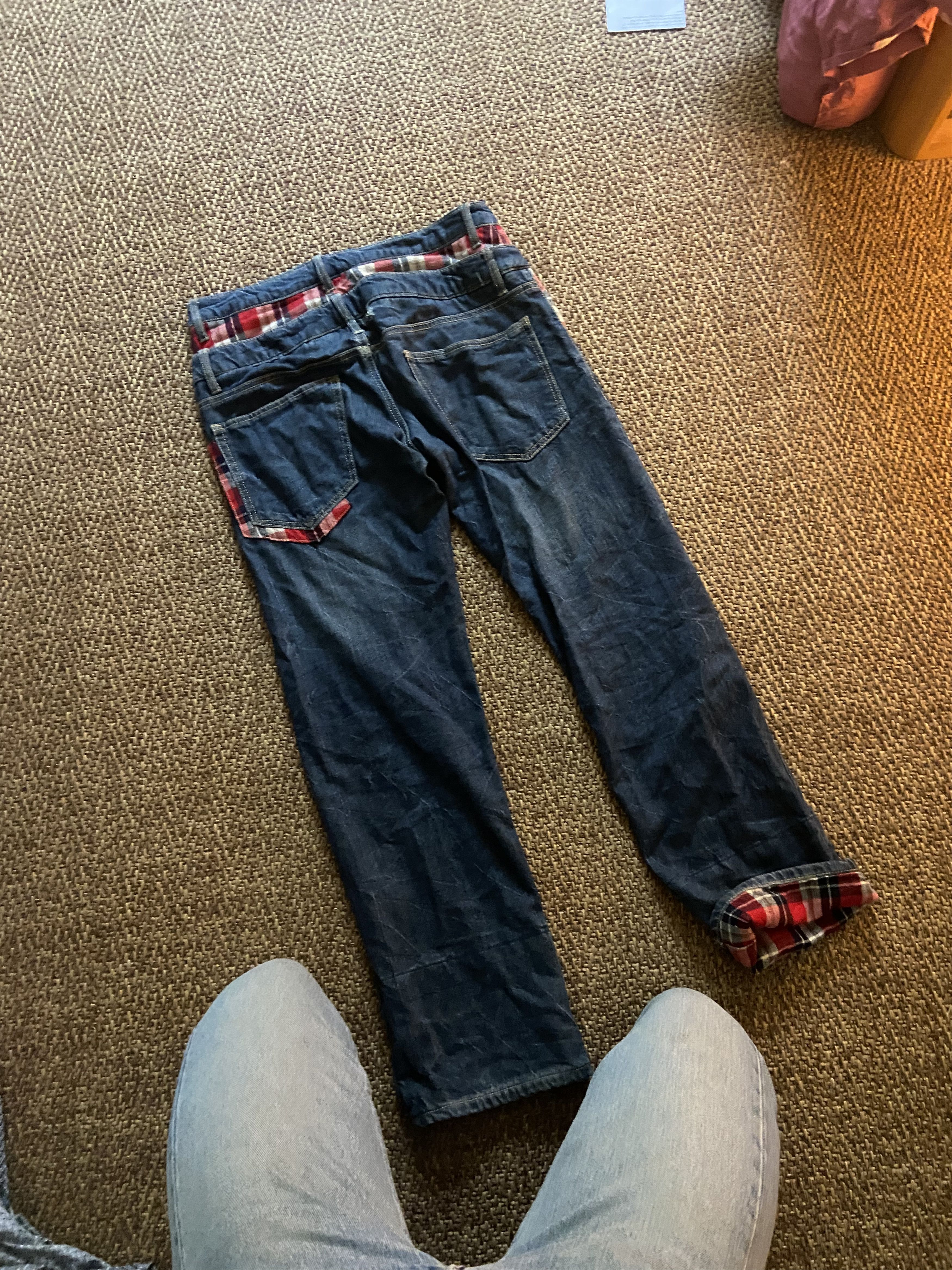 Other Double waisted tartan jeans Size US 30 / EU 46 - 2 Thumbnail