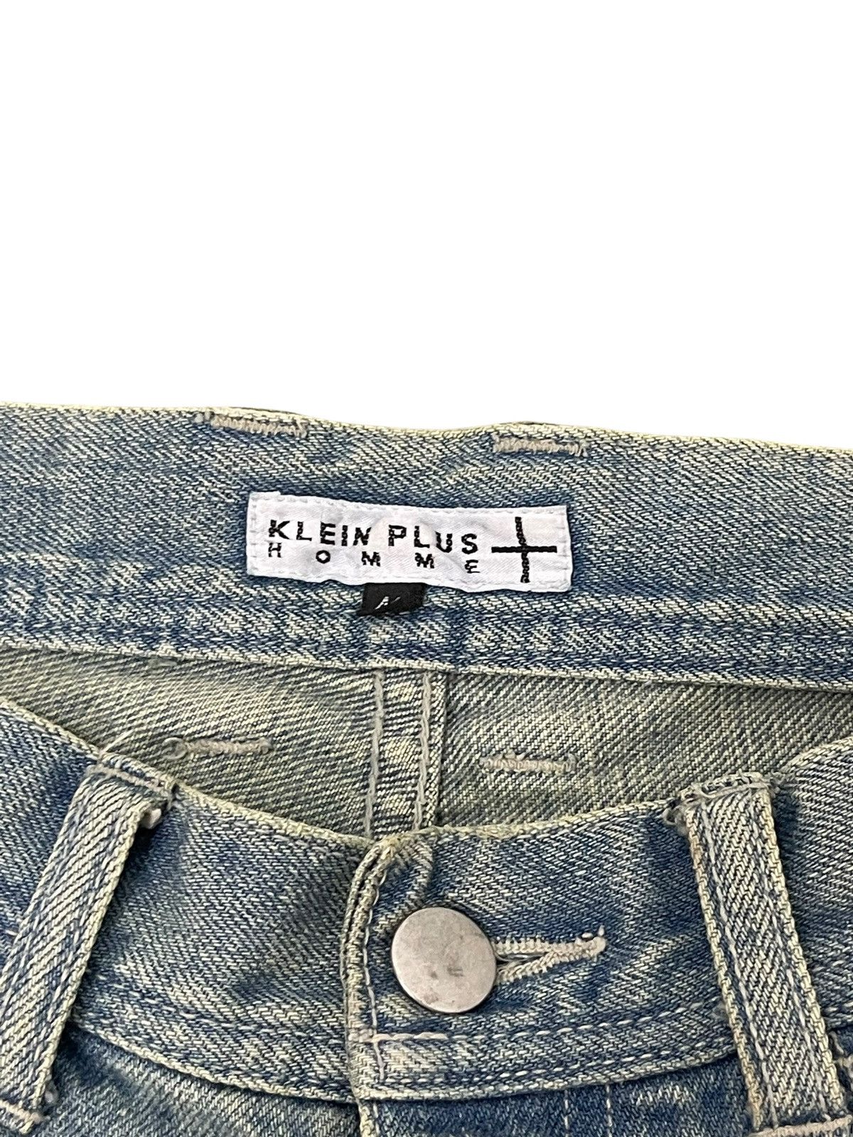 Japanese Brand Flare Jeans Klein Plus Faded Distress Boot Cut 1🟦4 Size US 30 / EU 46 - 9 Thumbnail