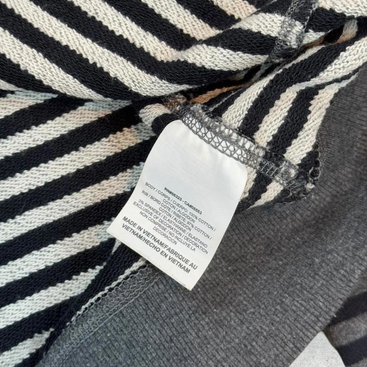 Nike × Vintage Vintage Y2K Nike Grunge Striped Crewneck Sweatshirt Size L / US 10 / IT 46 - 6 Thumbnail