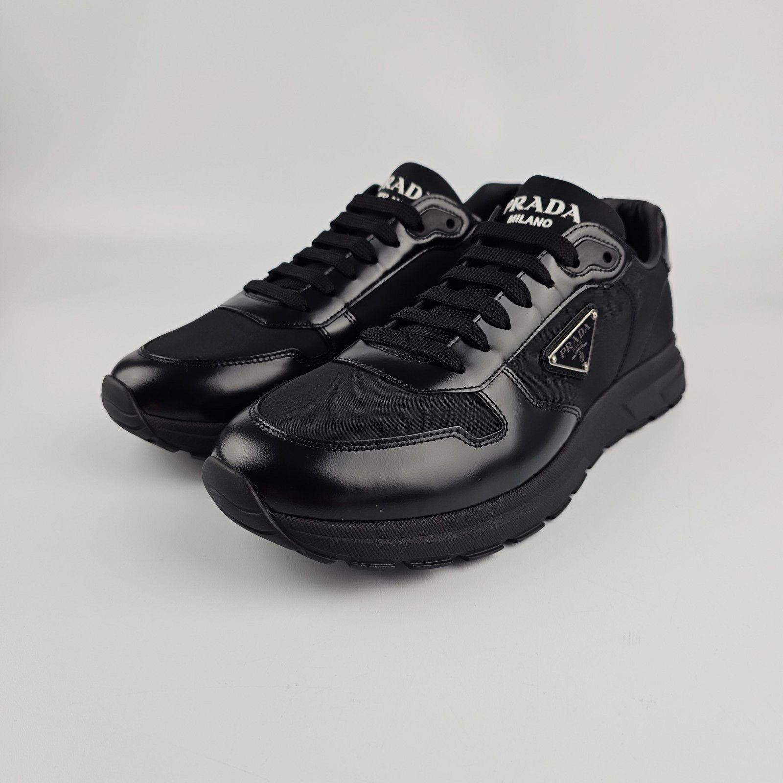 Prada Prada Men's 4E 2439 Nylon-Spazzolato Leather Sneaker | Grailed