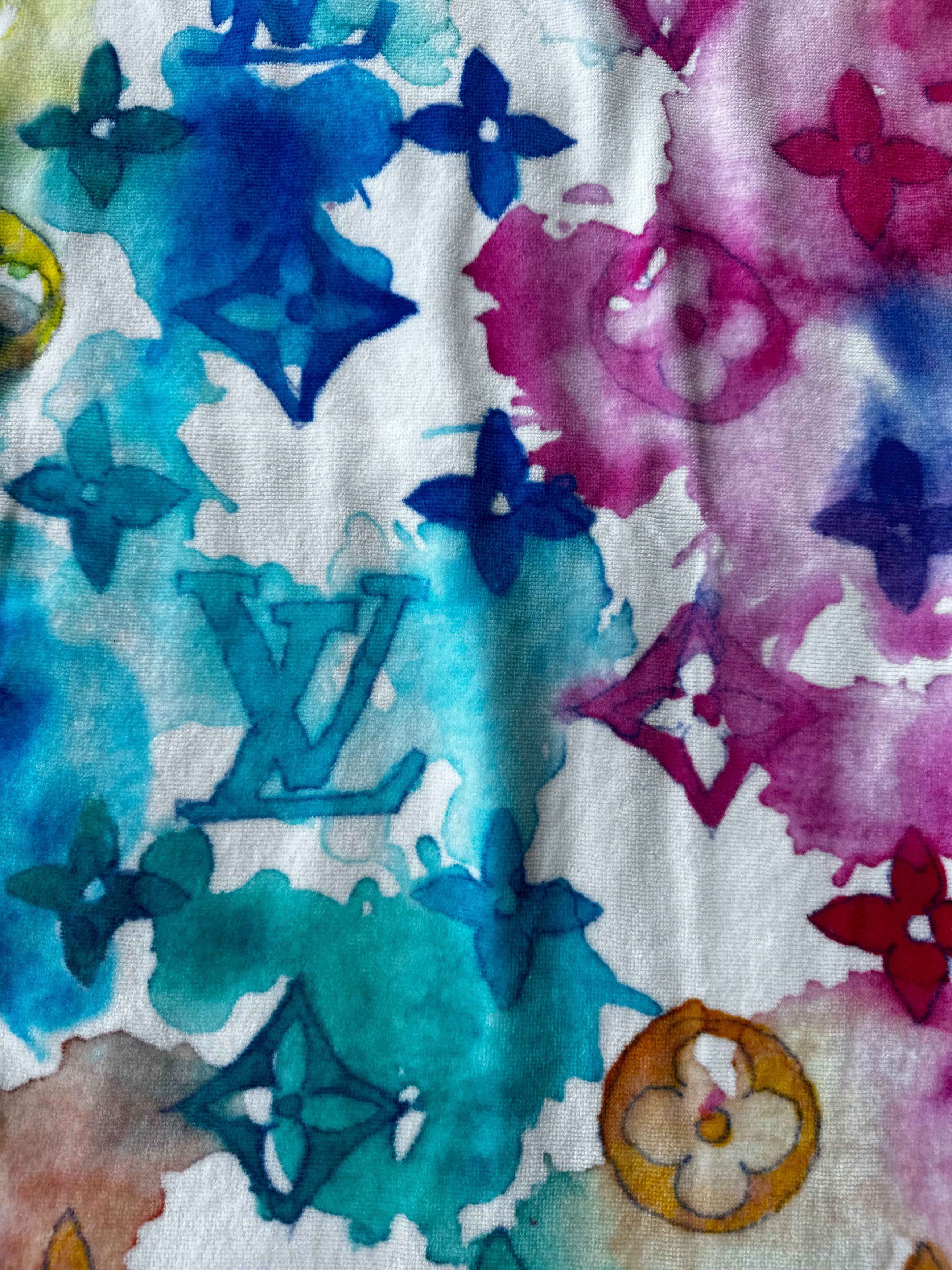 Louis Vuitton Louis Vuitton Multicolor Watercolor Monogram Beach Towel Size ONE SIZE - 3 Thumbnail