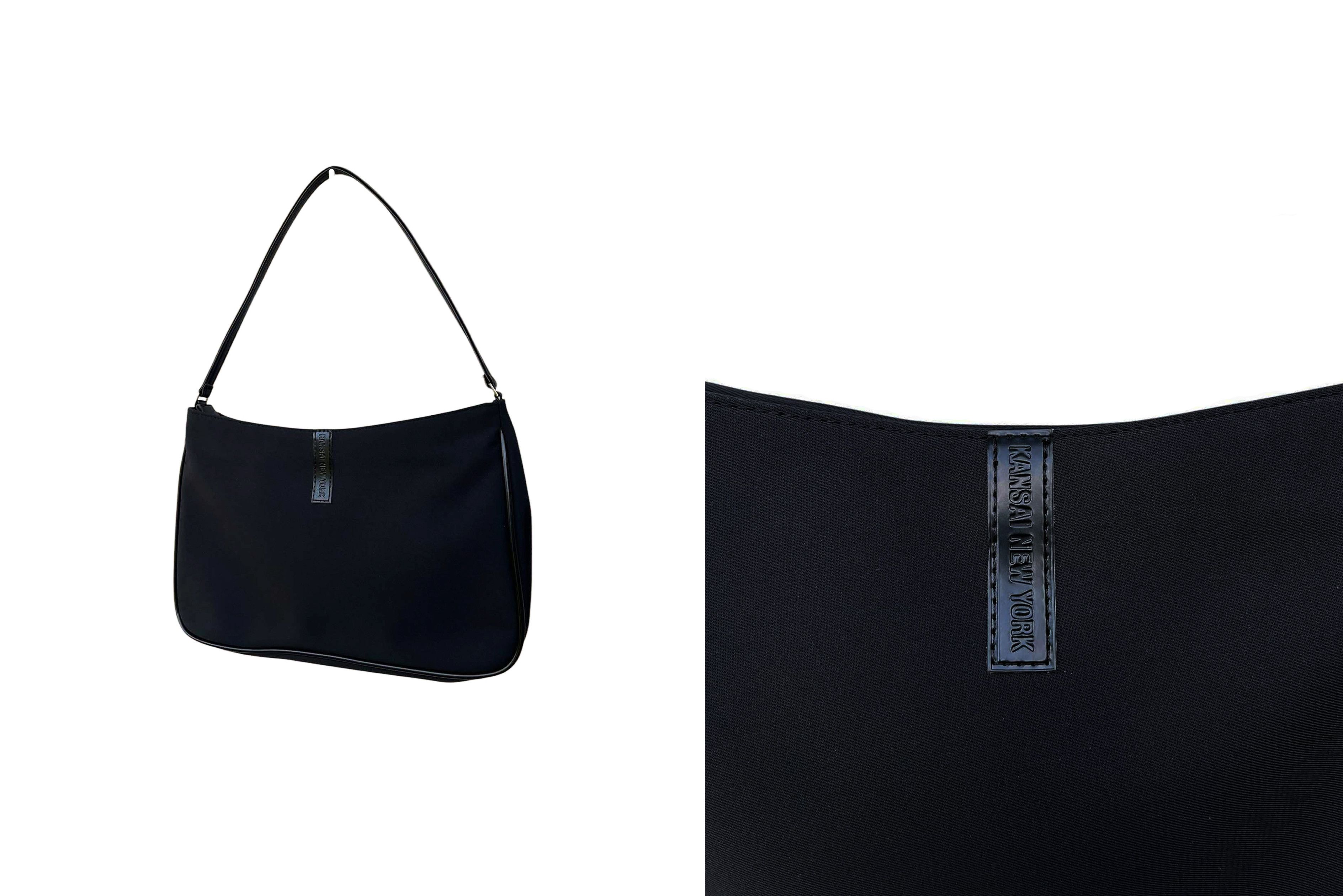 Japanese Brand KANSAI NEW YORK Black Nylon and Leather shoulder bag Size ONE SIZE - 3 Thumbnail