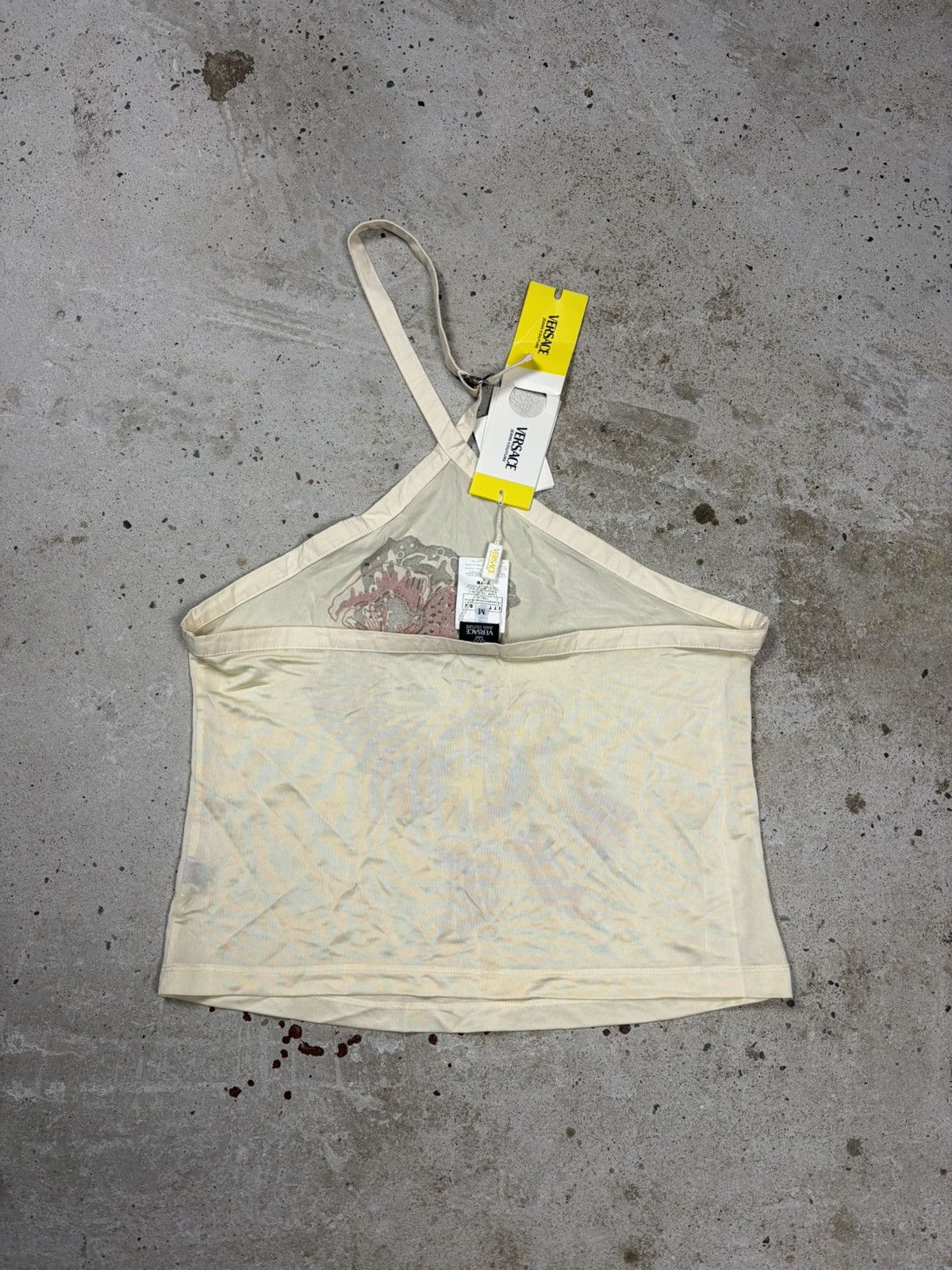Versace Vintage 2000s Versace Jeans Couture Halter Top Print Cropped Size M / US 6-8 / IT 42-44 - 2 Thumbnail