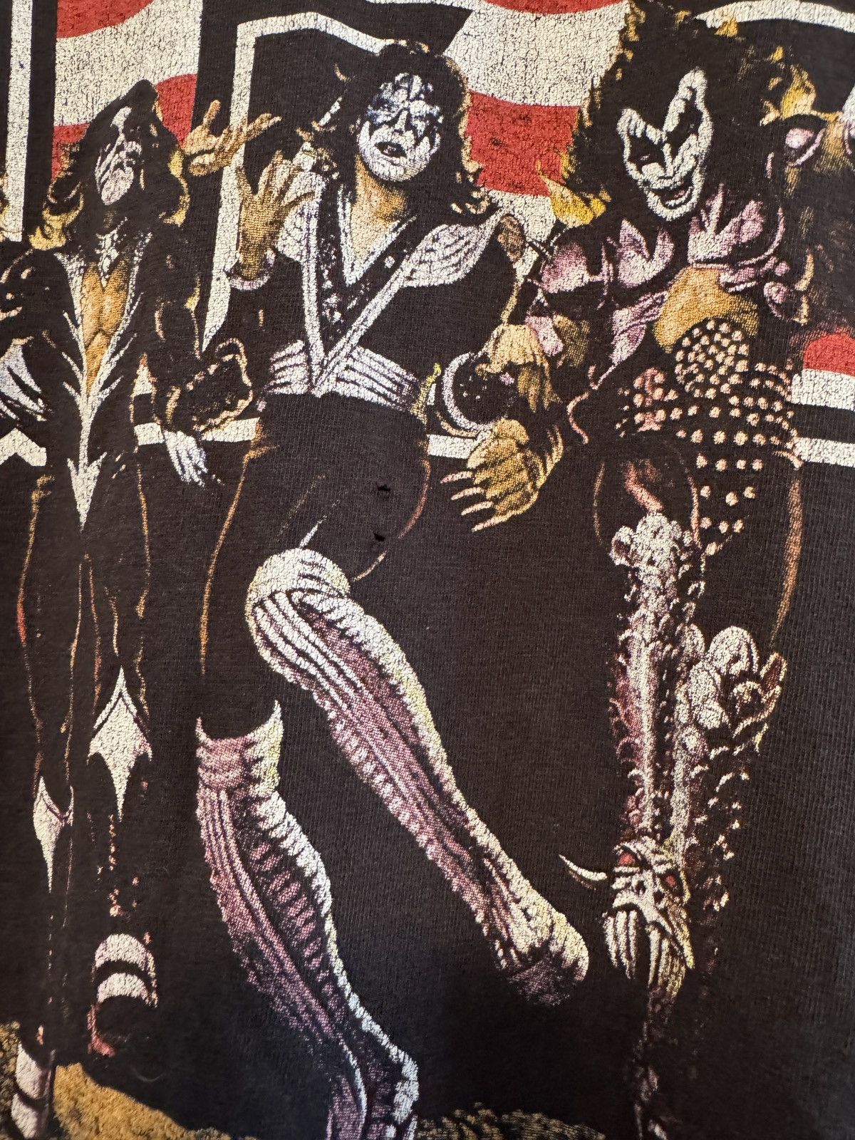 KISS × Vintage Vintage kiss world tour 1996 shirt Size US XL / EU 56 / 4 - 4 Thumbnail