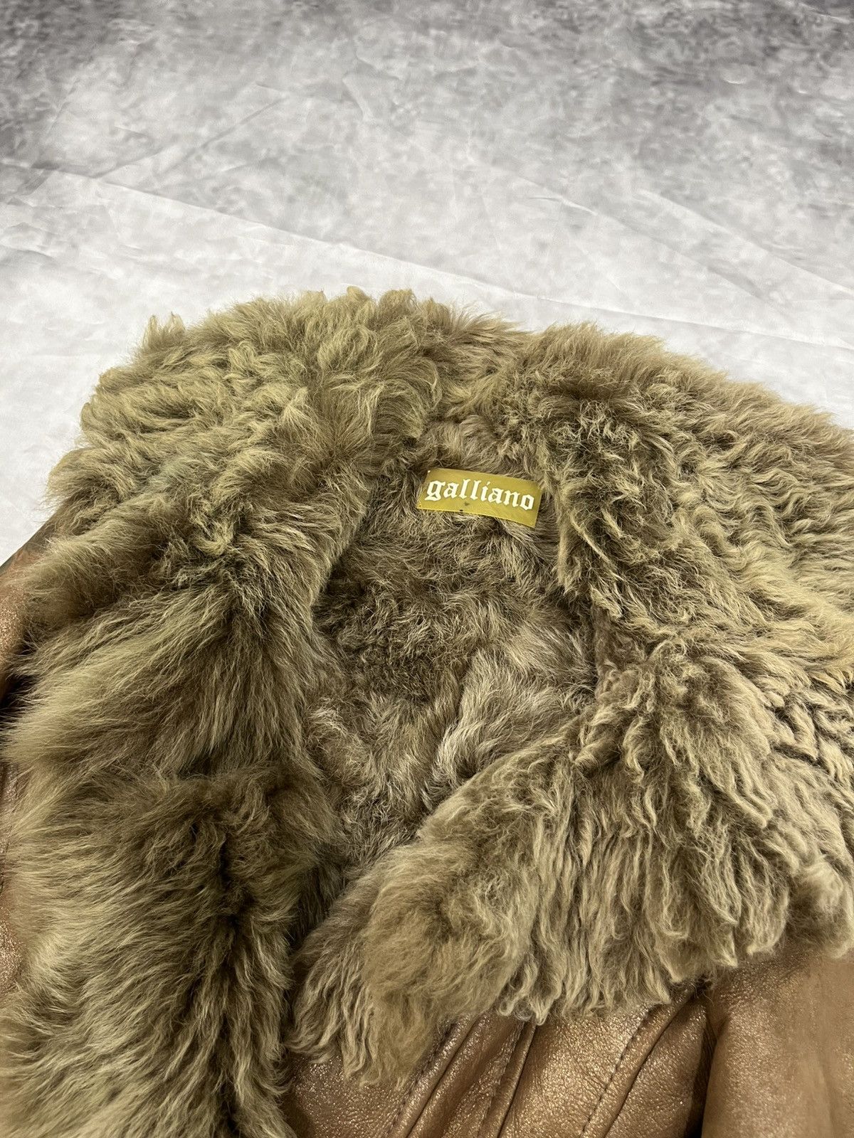 John Galliano Galliano FW2008 Sheepskin Leather Fur Jacket Size L / US 10 / IT 46 - 6 Thumbnail