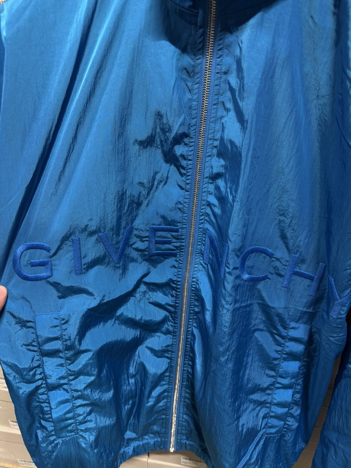 Givenchy Givenchy Logo Nylon Windbreaker NEW 2000$ Size US XL / EU 56 / 4 - 4 Thumbnail