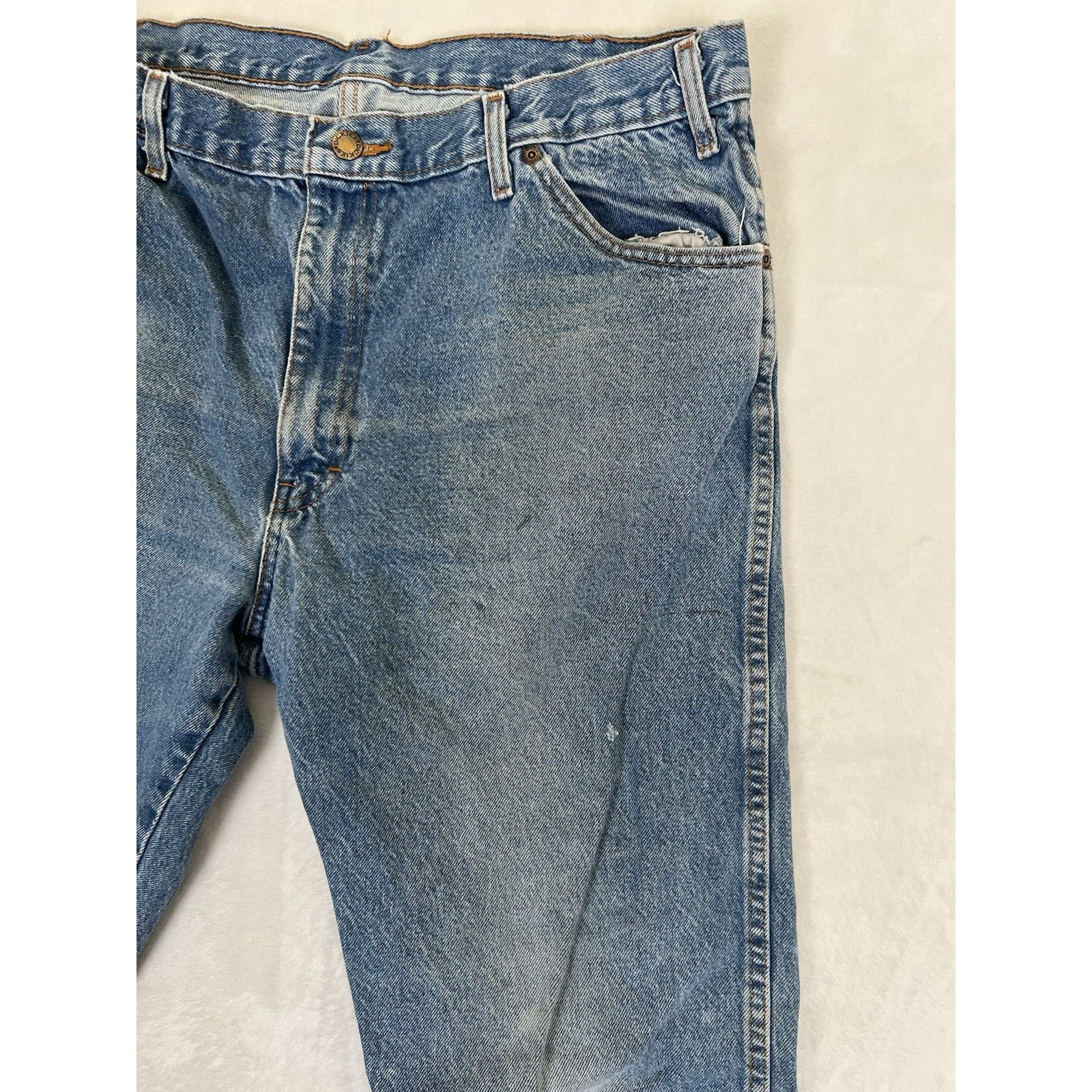 Dickies Vintage Dickies Blue Denim Jeans Size 36x32 Straight Leg Wor Size US 36 / EU 52 - 6 Thumbnail