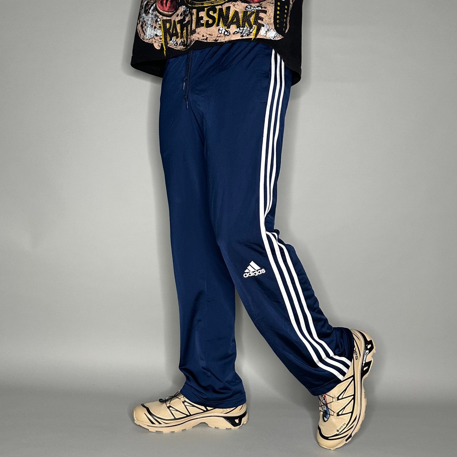 Adidas Vintage Y2K Adidas Sweatpants Mens S Relaxed Fit Navy Blue Size US 30 / EU 46 - 1 Thumbnail