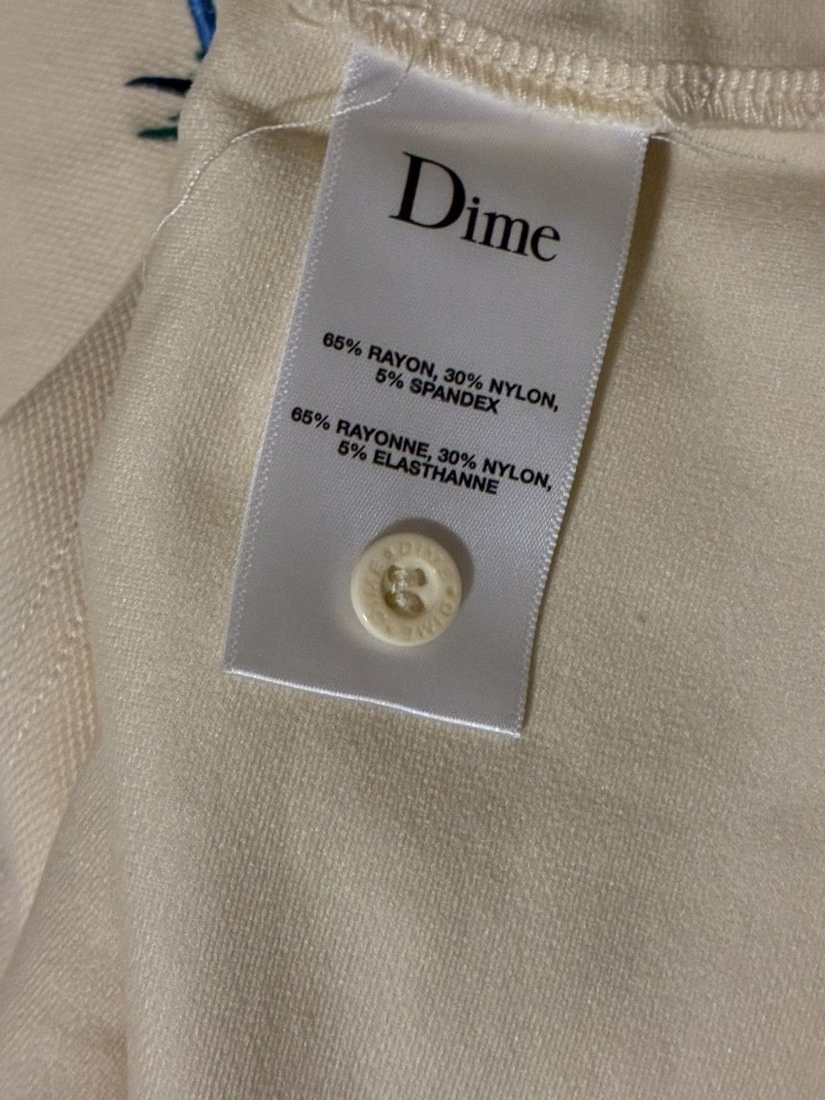 Dime Dime Grass Cream Polo Shirt Size US XL / EU 56 / 4 - 6 Thumbnail