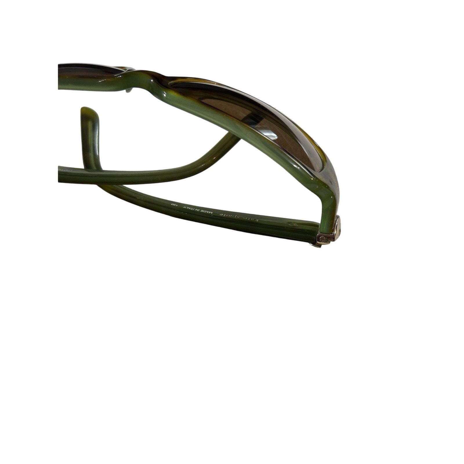 Kate Spade Kate Spade Celeste Green Brown Tortoise Sunglasses 57-17 130 Size ONE SIZE - 10 Thumbnail