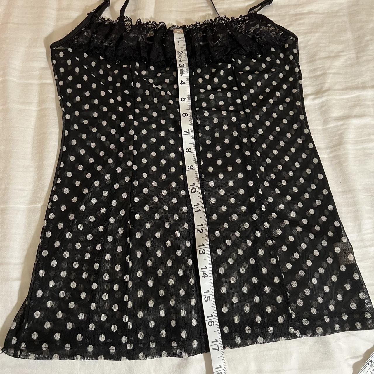 Other Ozz oneste polka dot ruffle mesh cami top Size ONE SIZE - 7 Thumbnail