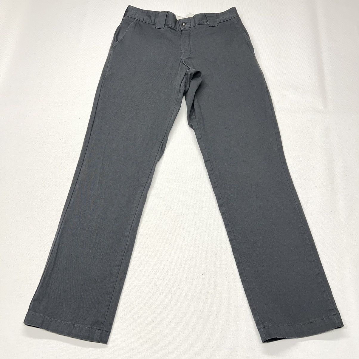 Dickies Dickies Pants Grey Slim Taper Leg Chino Workwear Casual Size US 30 / EU 46 - 1 Thumbnail