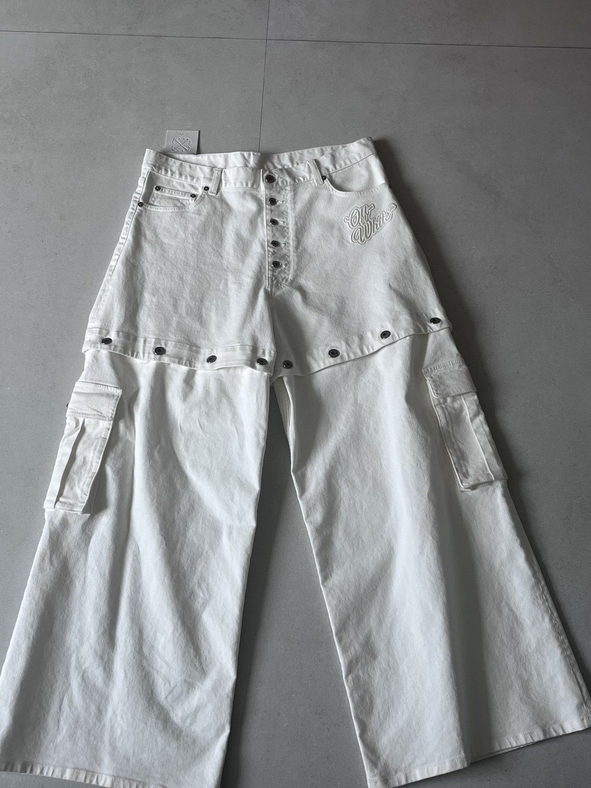 Off-White Off White hybrid denim Size US 33 - 2 Thumbnail