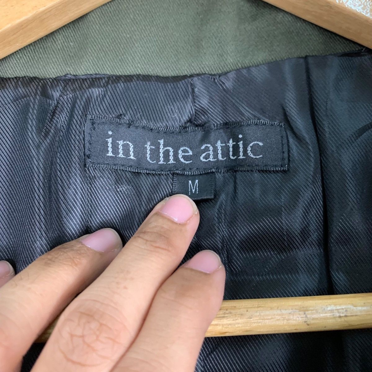 In The Attic IN THE ATTIC Turtleneck Four Pocket Green Jacket #1154-C53 Size US M / EU 48-50 / 2 - 14 Thumbnail