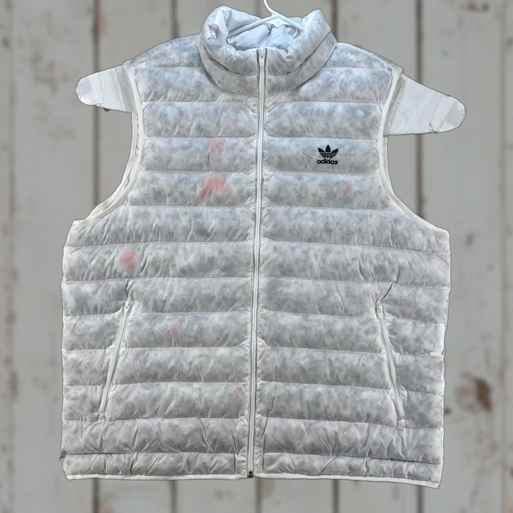 Adidas Adidas Vest Mens XL White With Colored Fill NEW NWT Puffer Made With Nature Vest Shirt Size US XL / EU 56 / 4 - 1 Thumbnail