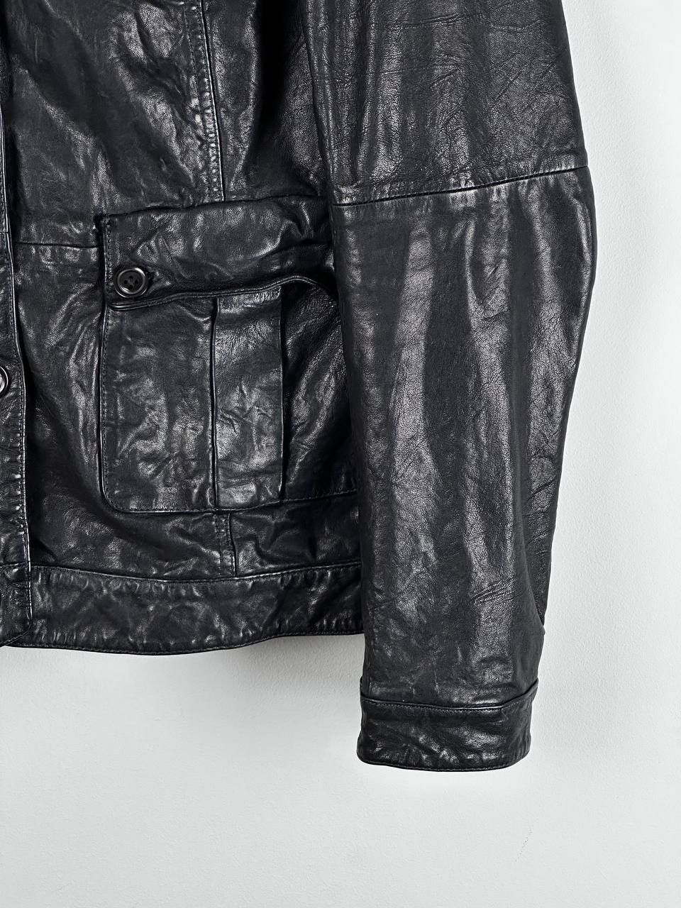 DKNY Vintage Indie Sleaze DKNY Racing Leather Jacket Size US M / EU 48-50 / 2 - 7 Thumbnail