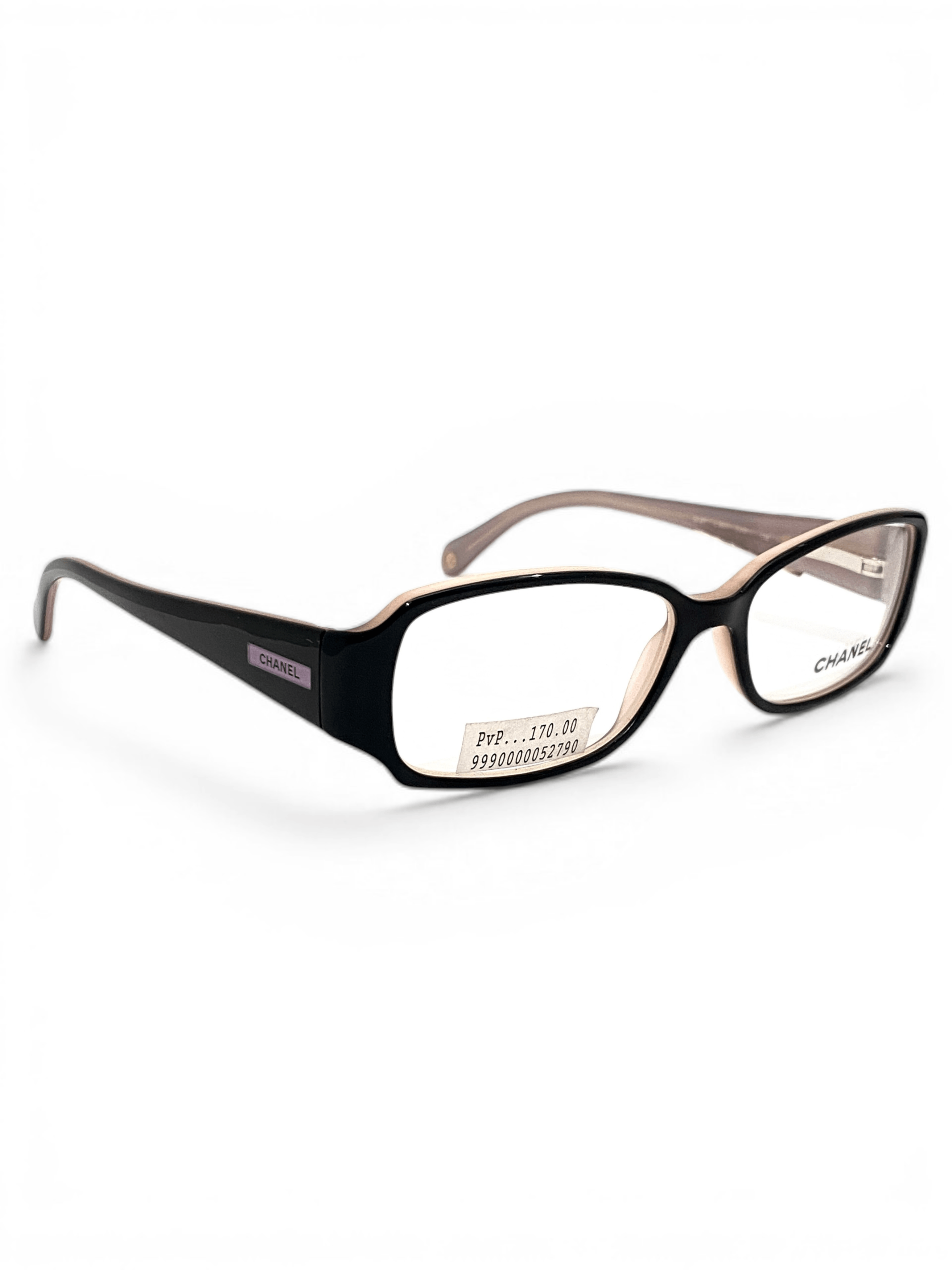 Chanel Chanel CC Logo Retro Oval Rimless Black 3097 Eyeglasses Y2K Size ONE SIZE - 2 Thumbnail