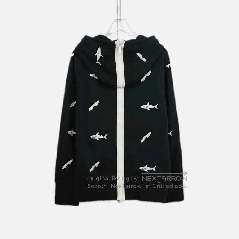 Thom Browne Thom Browne Black Cotton Long Sleeve Hoodie . Size M / US 6-8 / IT 42-44 - 2 Thumbnail