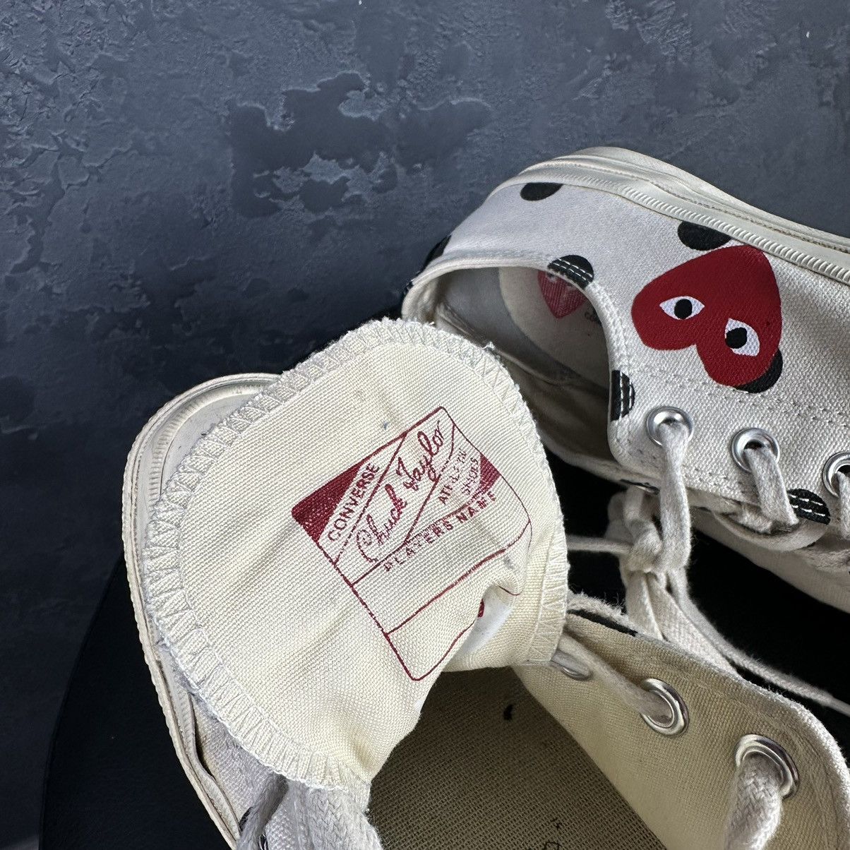 Comme des Garcons × Converse Play Converse x Comme des Garçons Chuck Low "Polka Dot" Size US 7 / EU 40 - 10 Thumbnail