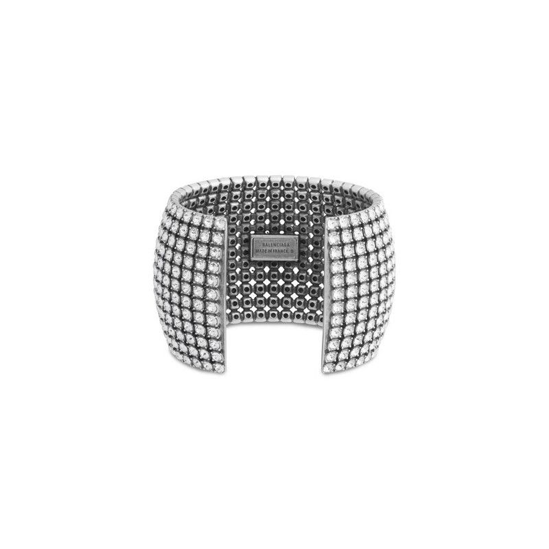 Balenciaga oc11z0226 Size: OS / Glam Cuff in Silver Size ONE SIZE - 2 Thumbnail