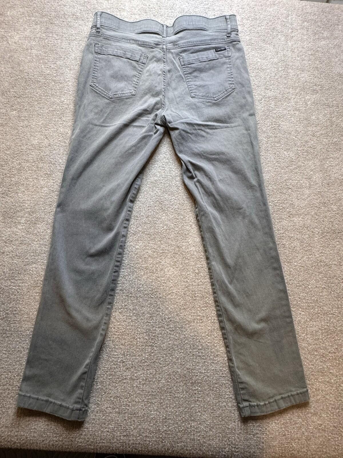 Calvin Klein Calvin Klein Skinny Infinite Flex Waist Gray Casual Pant 754 Size US 34 / EU 50 - 4 Thumbnail
