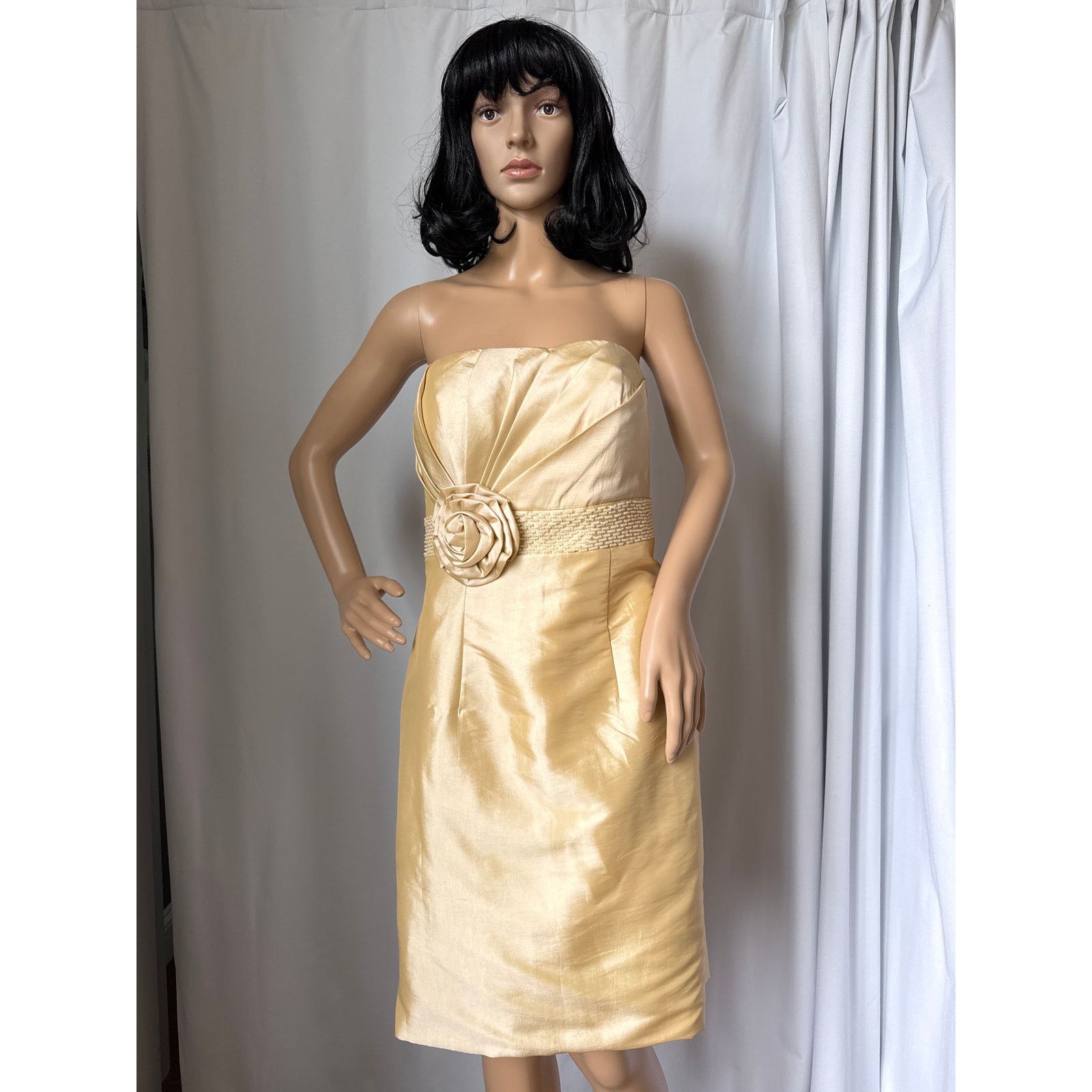 Other A light in the box strapless yellow dress beaded rosette M Size M / US 6-8 / IT 42-44 - 8 Thumbnail