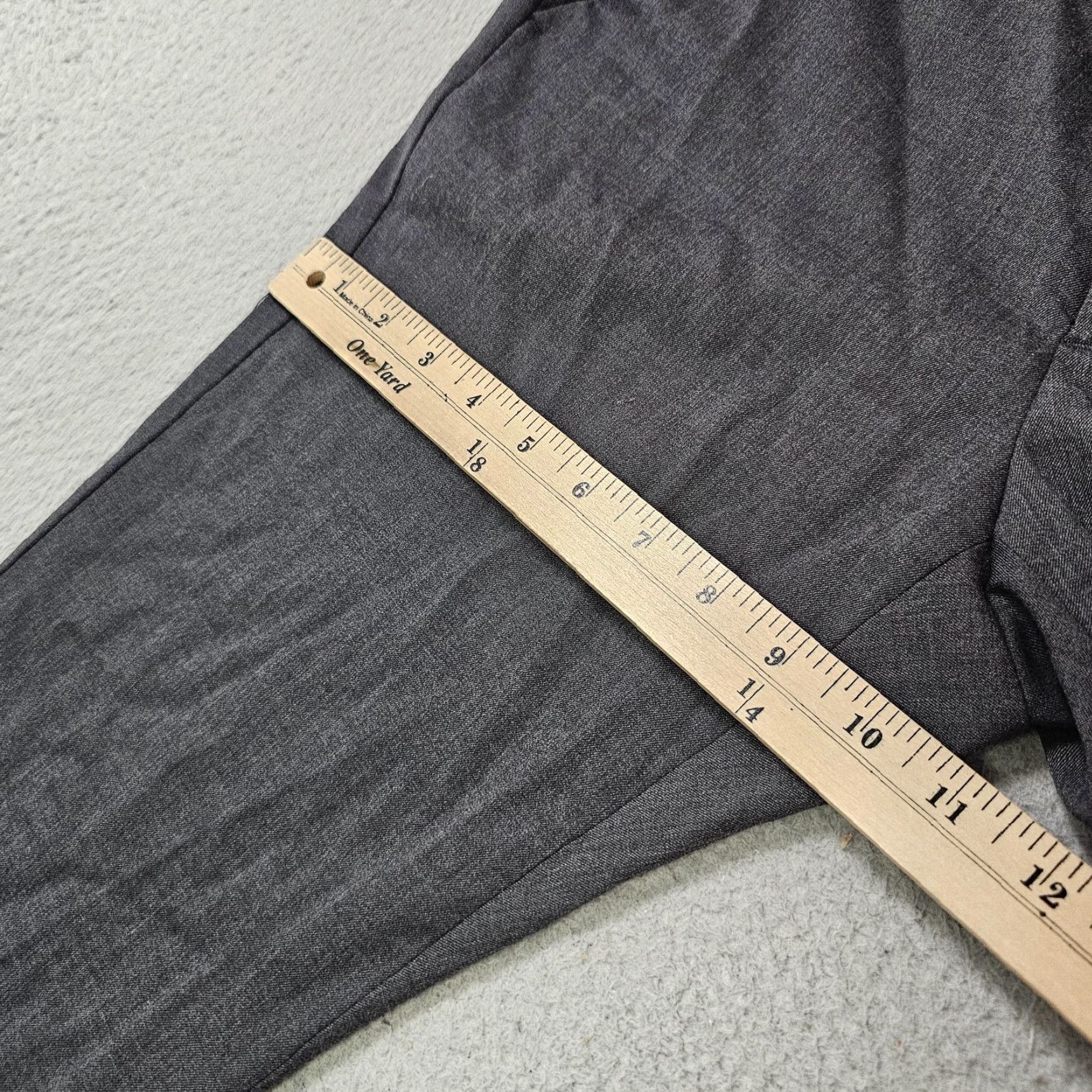 Allsaints AllSaints Heliot Trouser Dress Pants Mens 30x25 Gray Slim Fit Stretch Business Fractioned Front Flat Front Pockets Tapered Leg Size US 30 / EU 46 - 6 Thumbnail