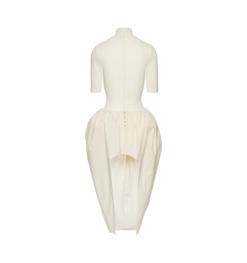 Magda Butrym o1h1sh11225 Puff Skirt Mini Dress in White Size S / US 4 / IT 40 - 2 Thumbnail