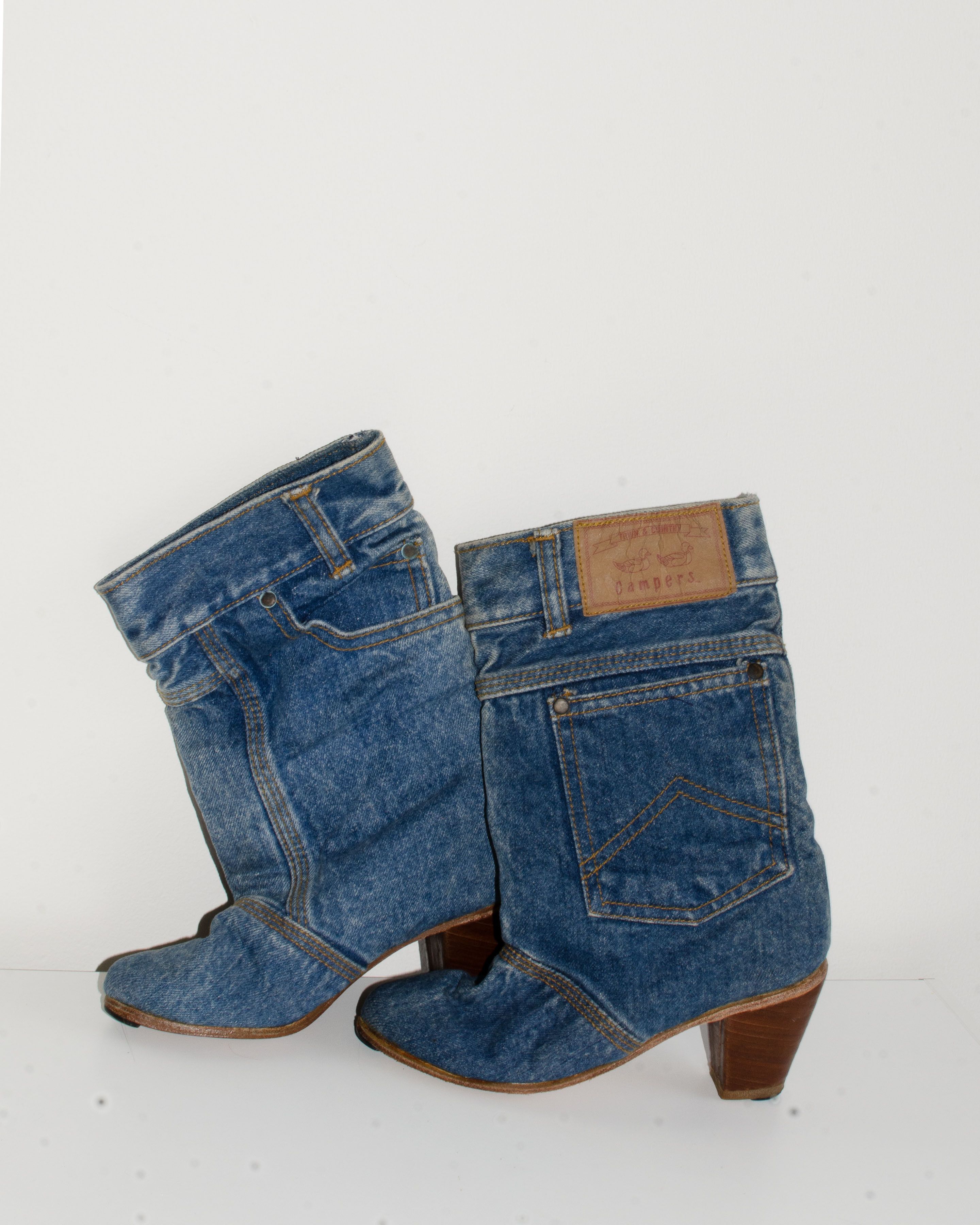 80S DENIM BOOTS