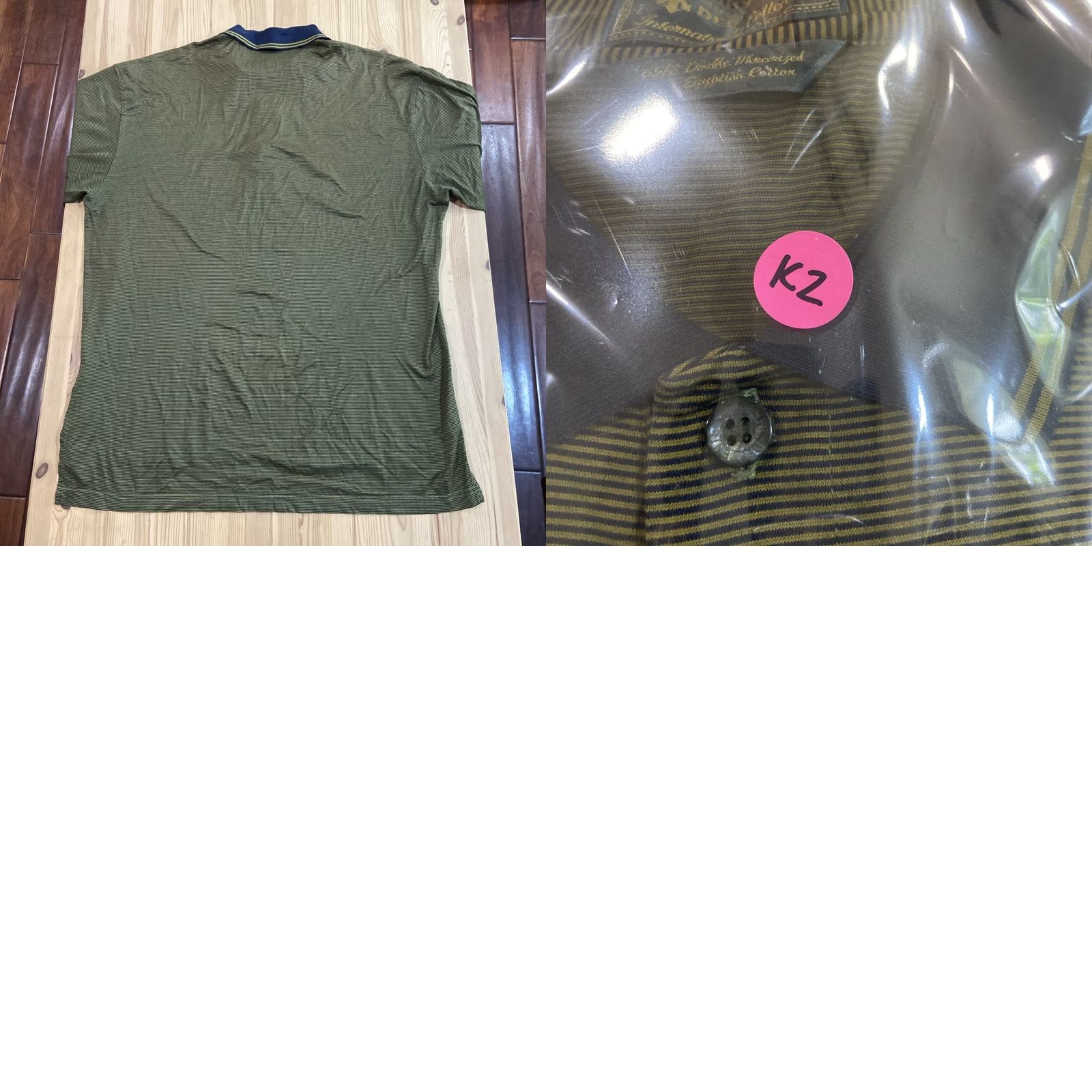 Vintage VINTAGE Descente Polo Shirt Men Large 100% Cotton Striped Golf Castle Pines Size US L / EU 52-54 / 3 - 8 Thumbnail