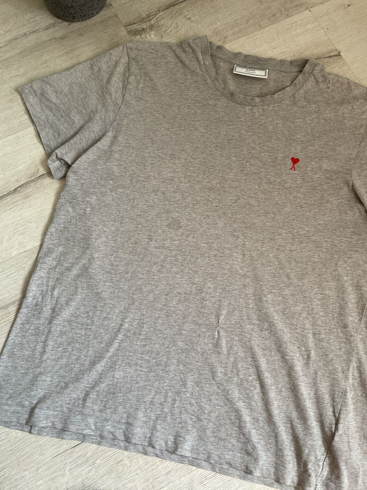 AMI × Designer AMI Paris T-shirt Small Logo A Heart Hypebeast Distresed y2k Size L / US 10 / IT 46 - 8 Thumbnail