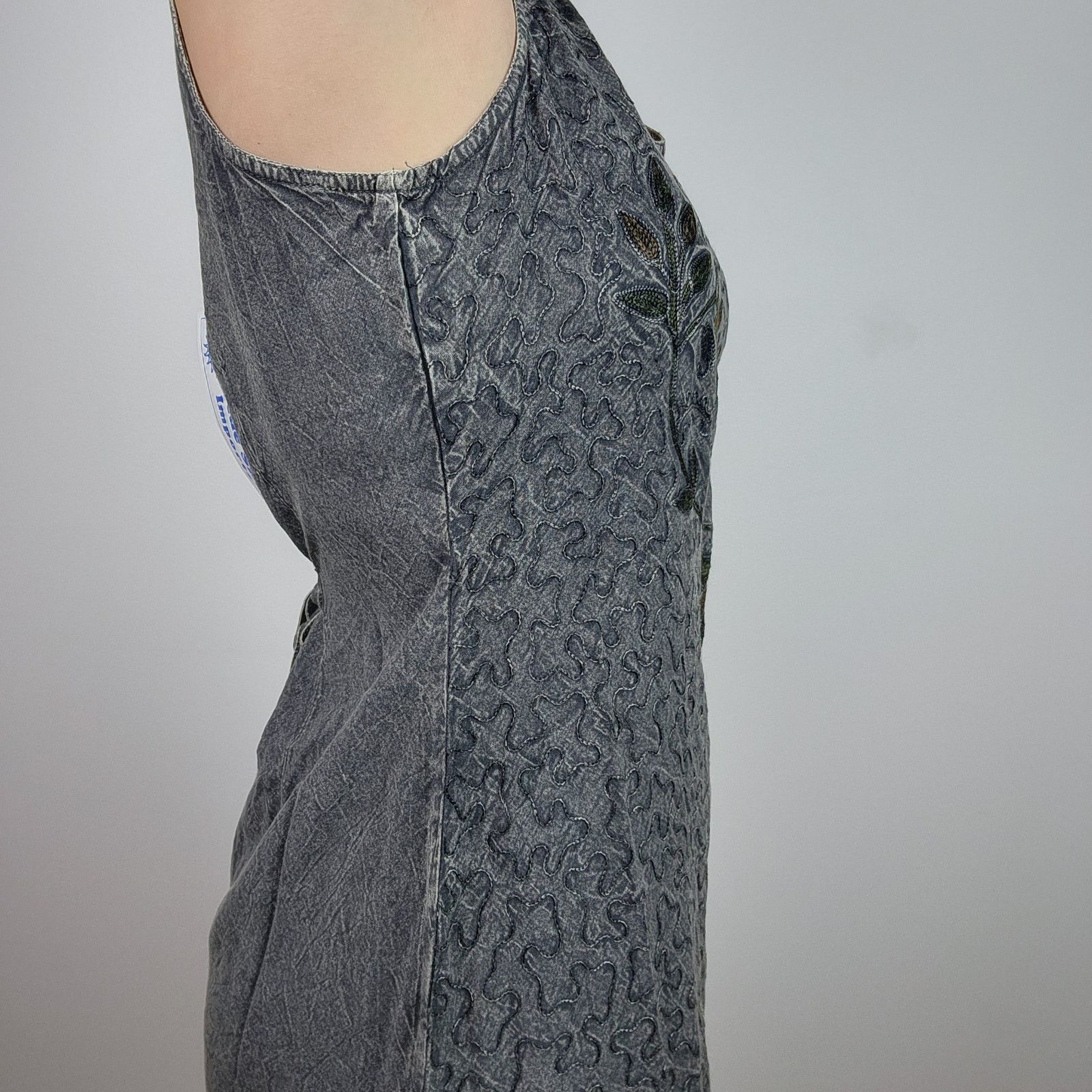 Other Hippie Festival Sun Dress Blue Sky Embroidered S-M Size S / US 4 / IT 40 - 3 Thumbnail