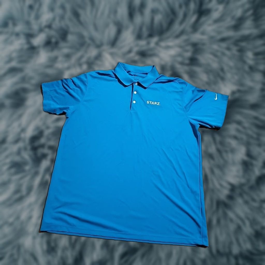 Nike Nike Polo Shirt XL Teal Blue Starz Logo Embroidered Size US XL / EU 56 / 4 - 1 Thumbnail