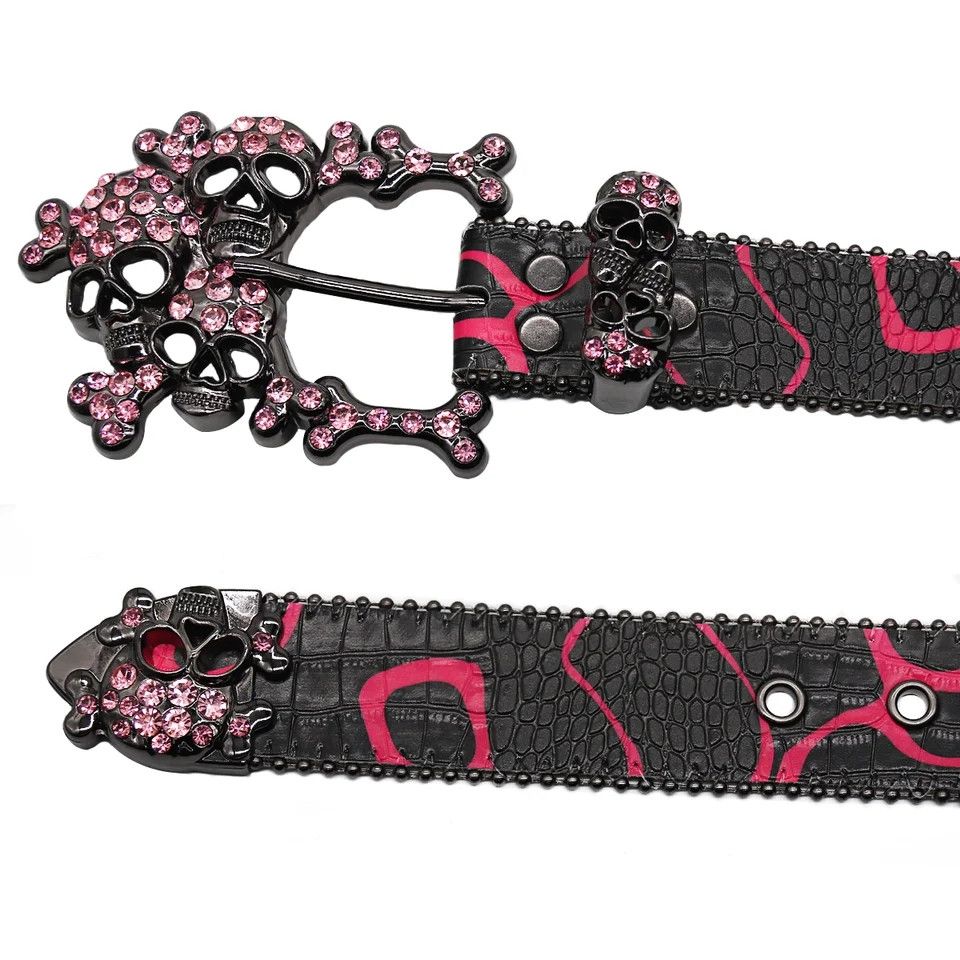 Japanese Brand Red skull belt Size ONE SIZE - 1 Thumbnail