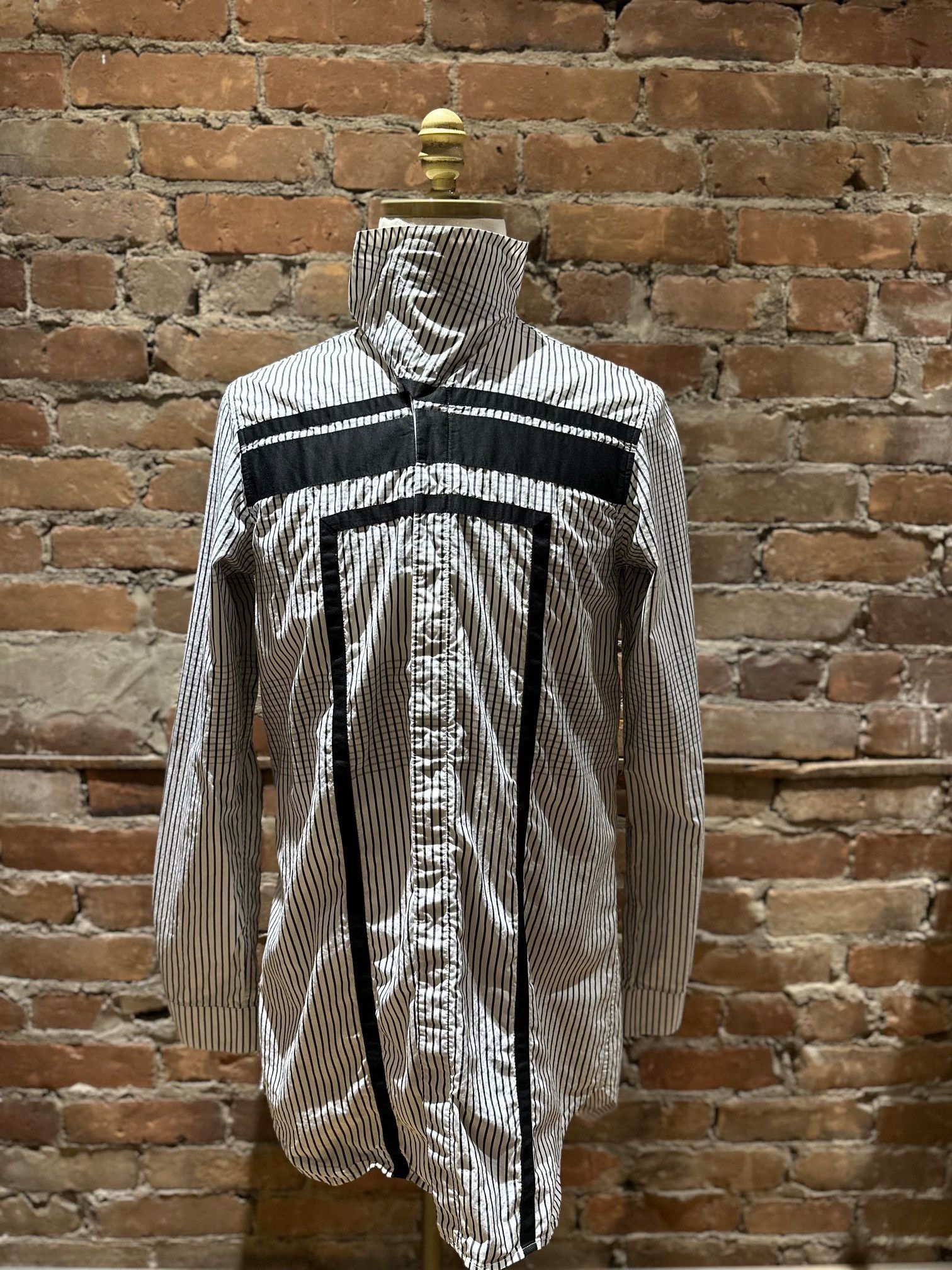 Rick Owens Rick Owens Mainline Striped Graphic Shirt – RU14S1294-GRAPH Size US M / EU 48-50 / 2 - 3 Thumbnail