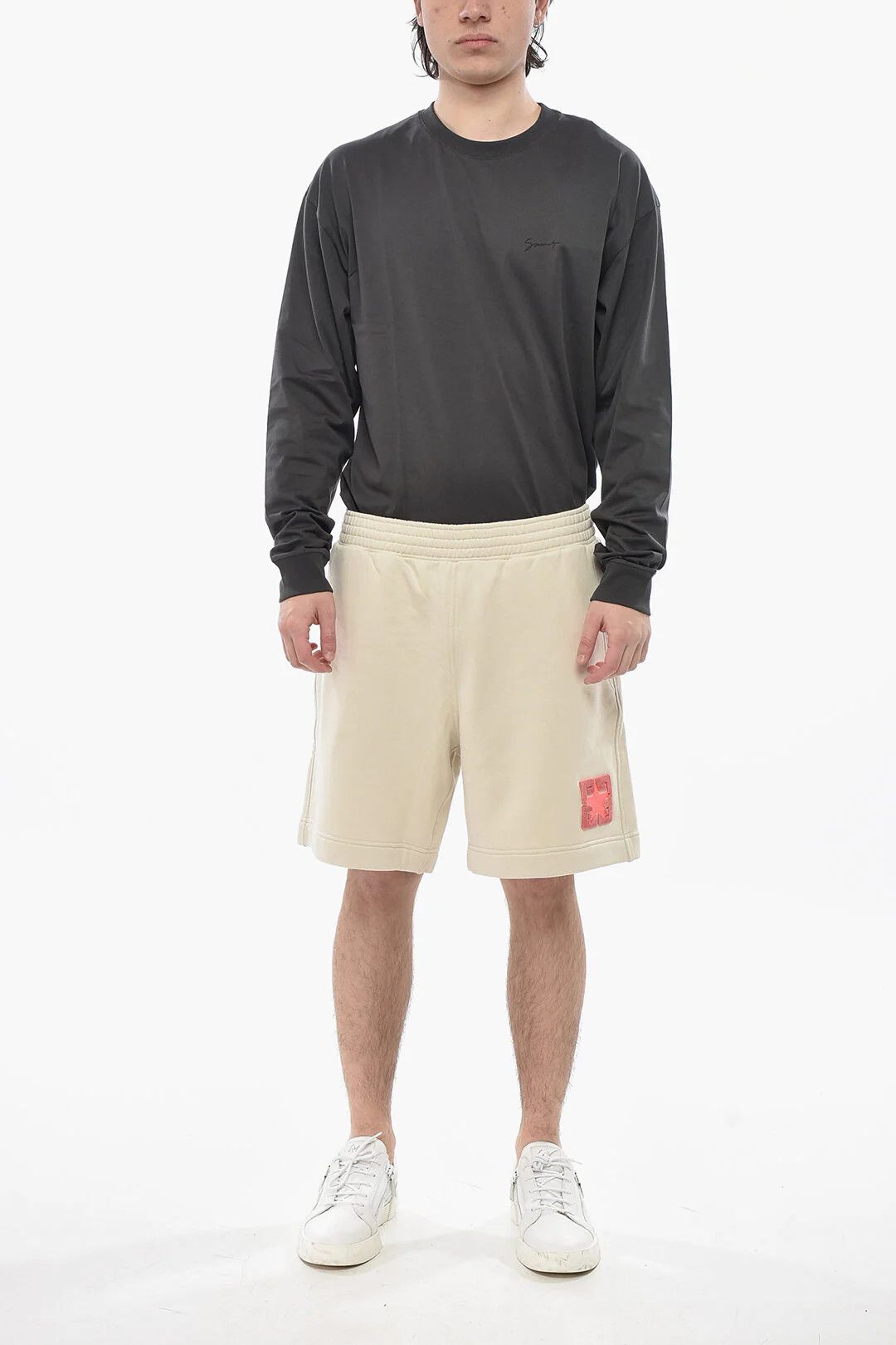 og1mm0326 Brushed Cotton Short in Beige