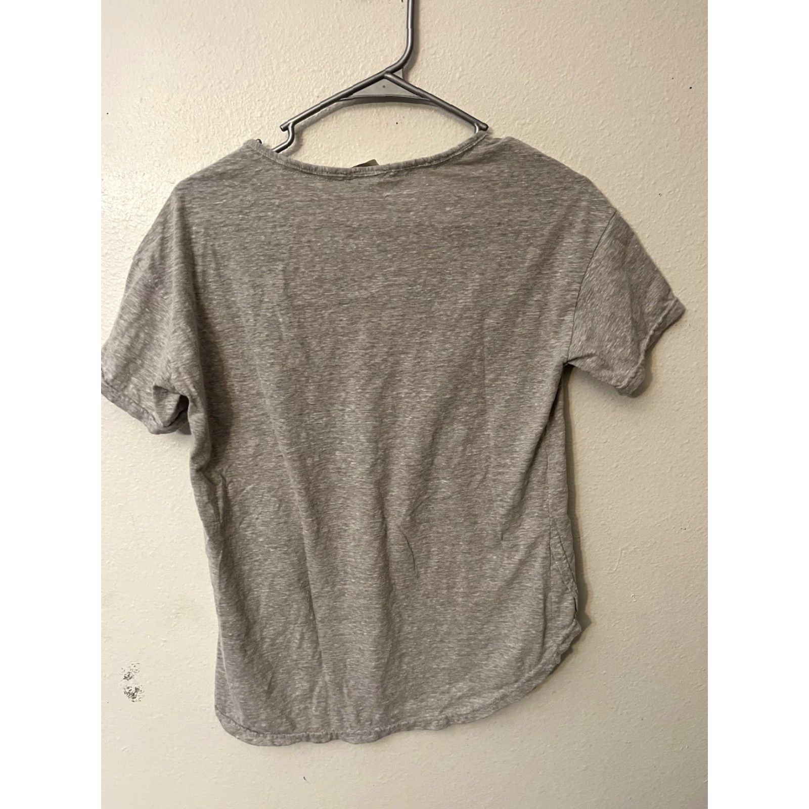 Lucky Brand Lucky Brand Sleep Shirt Womens Small Gray Solid Long Sleeve V Neck Lounge S/S Regular Cotton Modal Nightwear Size S / US 4 / IT 40 - 3 Thumbnail