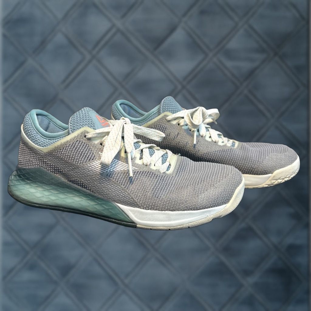Reebok **Reebok Nano 9 Size 8 Grey/Green/White Women's Crossfit Athletic Shoes** User: Reebok Nano 9 Women's Size 8 Grey/Green/White Crossfit Athletic Shoes Size US 8 / IT 38 - 1 Thumbnail