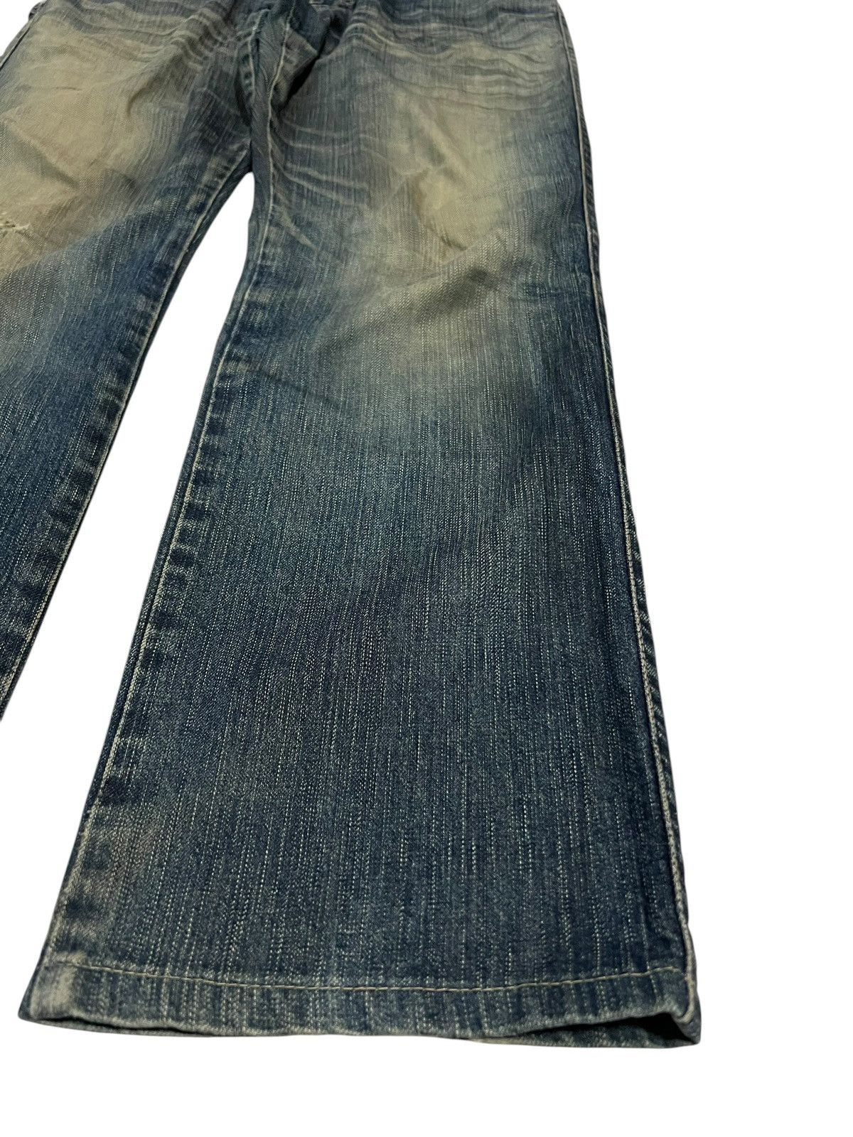 Edwin × If Six Was Nine 🌈Flare Vintage Edwin 503 Blue Trip Distressed Mud Wash Jean Size US 34 / EU 50 - 5 Thumbnail