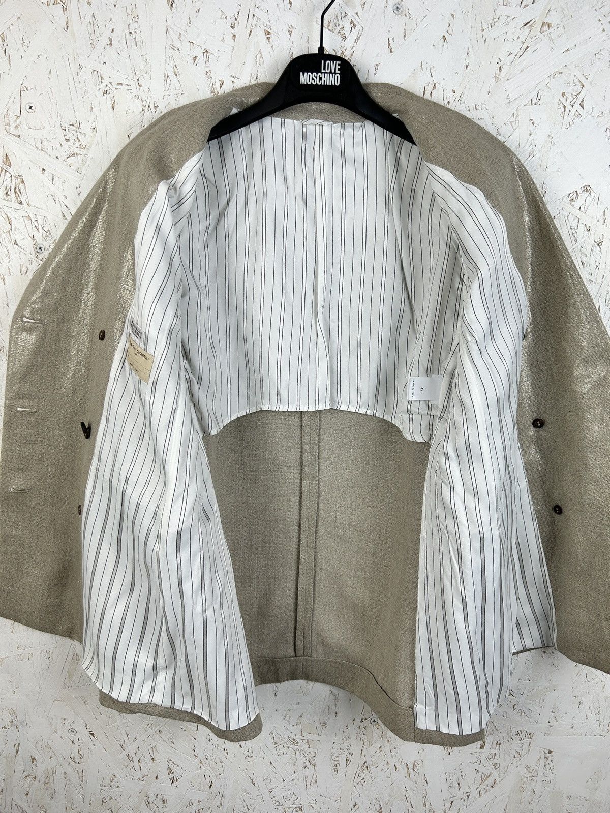 Brunello Cucinelli Brunello Cucinelli Shiny Lino Blazer Jacket Size M / US 6-8 / IT 42-44 - 8 Thumbnail