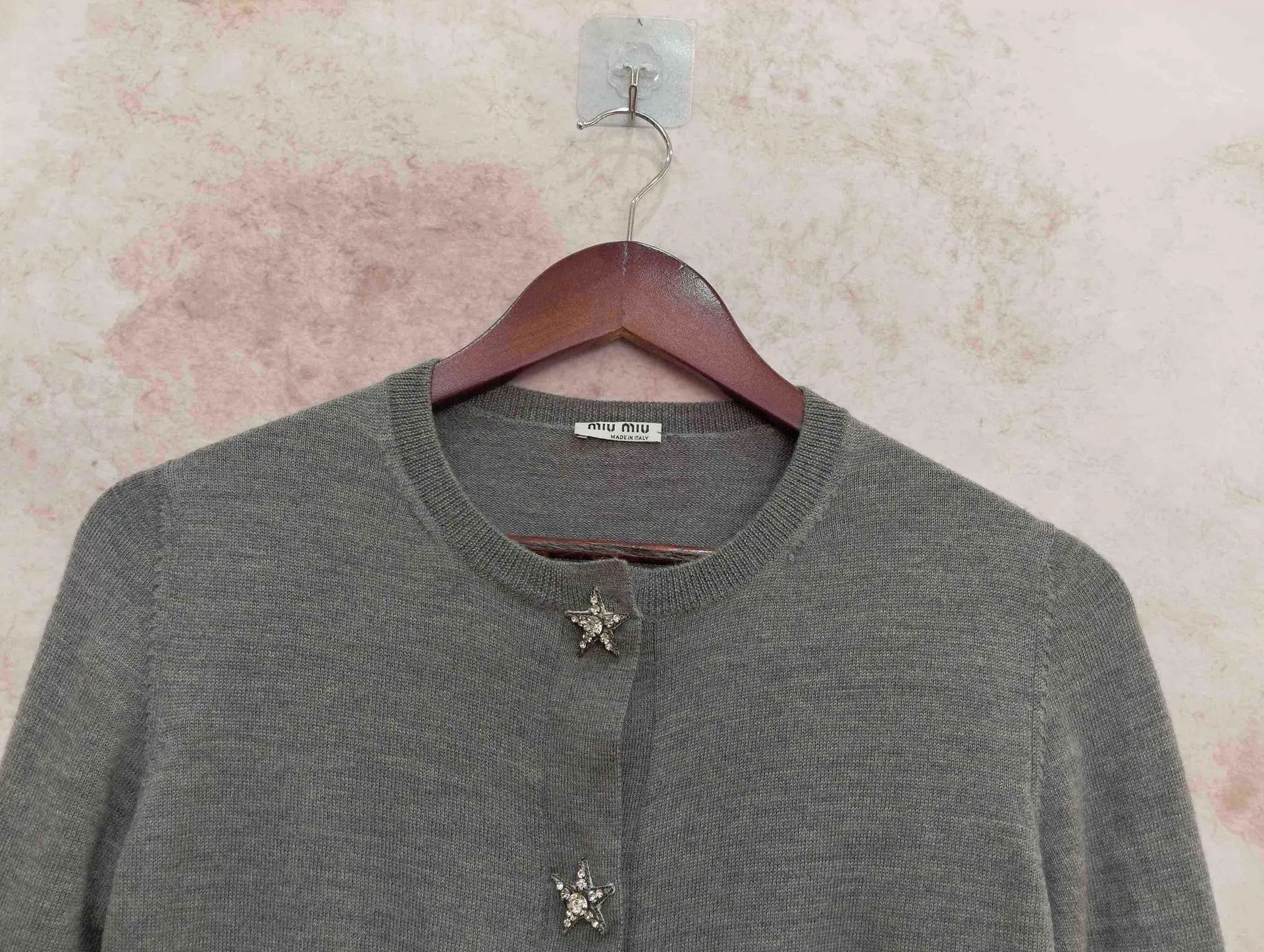 Miu Miu MIU MIU Star Studded Knit Cardigan Size 36 Size XS / US 0-2 / IT 36-38 - 3 Thumbnail