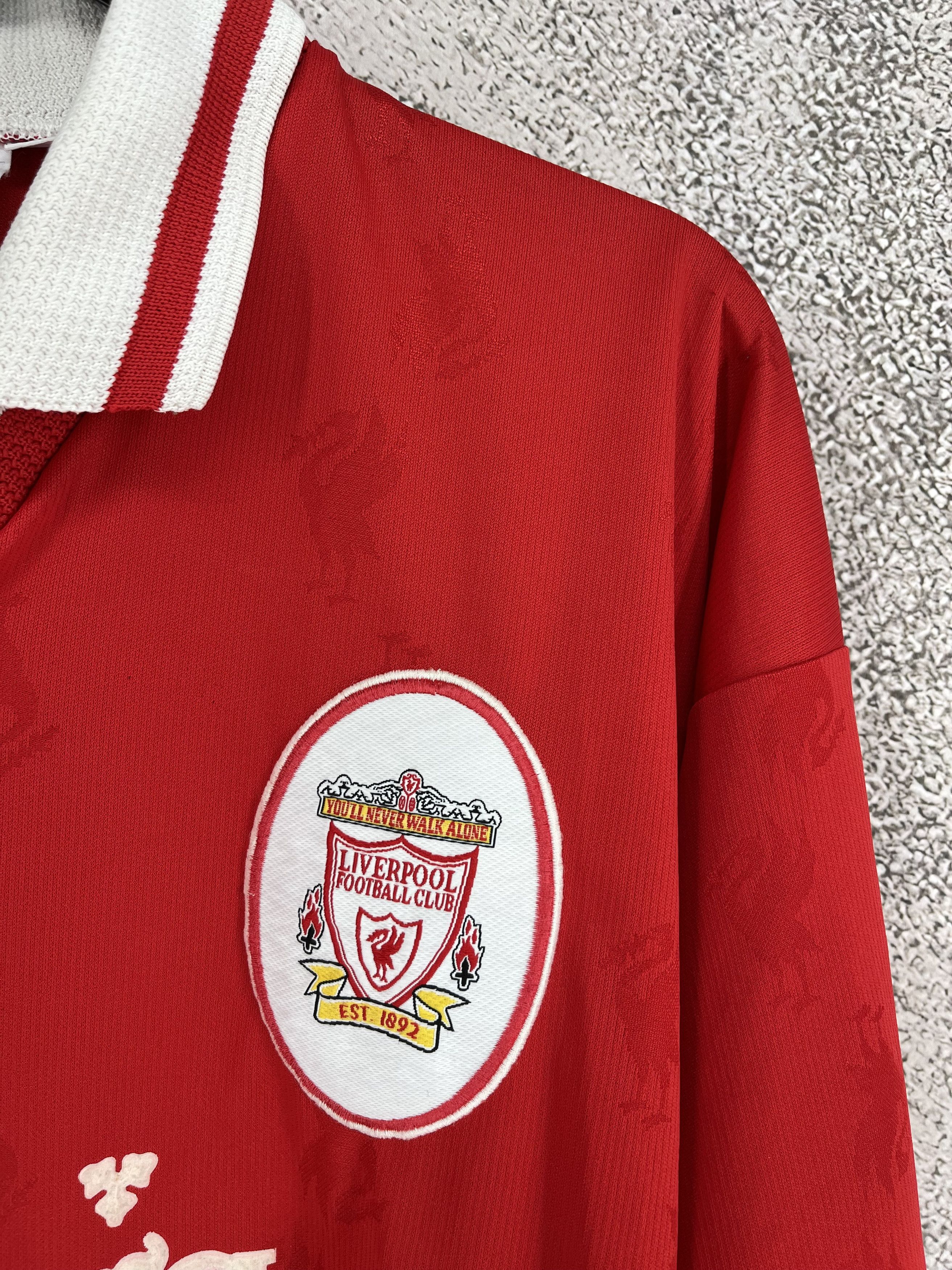 Reebok Liverpool FC 96/98 Home Jersey Reebok Carlsberg #10 UK Size US M / EU 48-50 / 2 - 8 Thumbnail