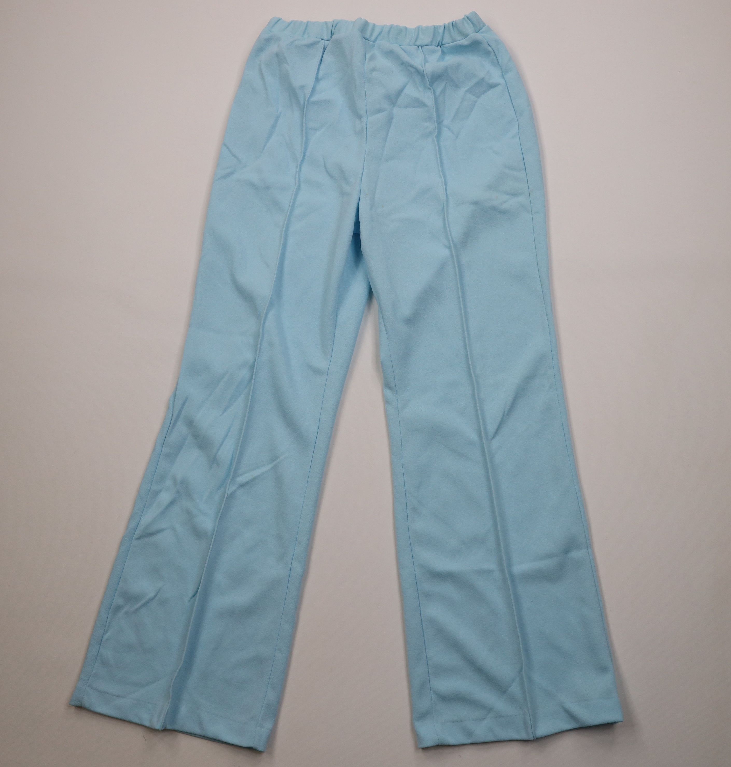 Vintage Vintage 70s Streetwear Bell Bottoms Chino Pants Blue USA Size 38" / US 16 / IT 52 - 1 Thumbnail