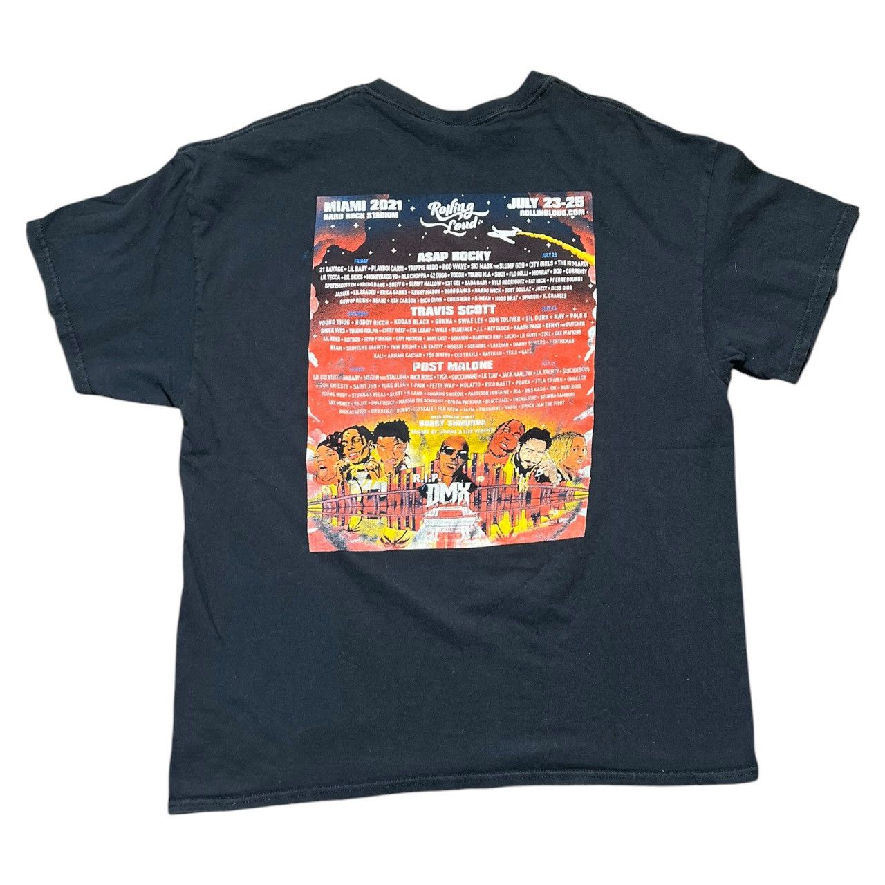 Rolling Loud Rolling Loud Miami Florida 2021 Rap Tee Size US M / EU 48-50 / 2 - 2 Thumbnail