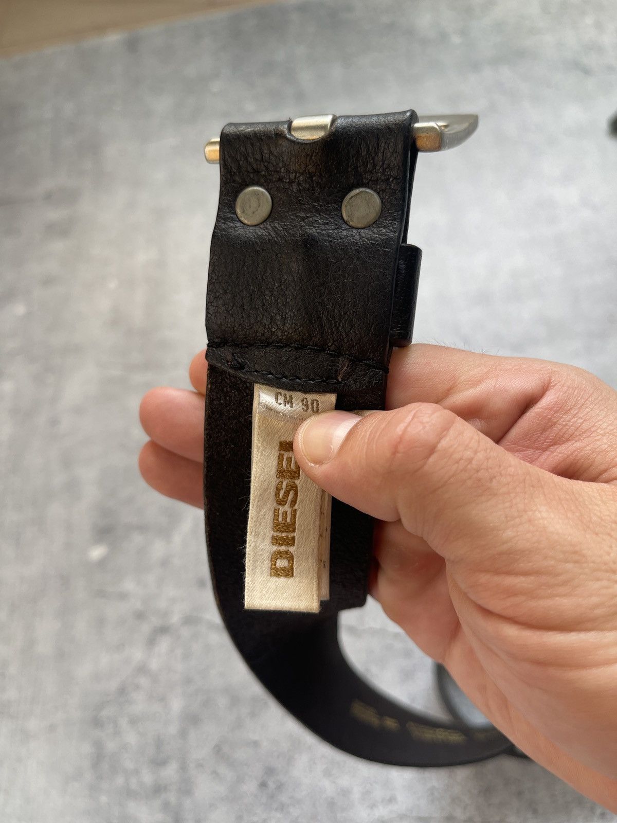 Other Vintage Diesel Leather Y2K Belt Size ONE SIZE - 6 Thumbnail
