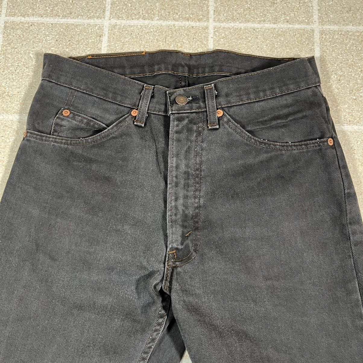 Levi's Vtg 80s Levi’s 505 Jeans Black Denim USA Made Black Tab Size US 29 - 8 Thumbnail