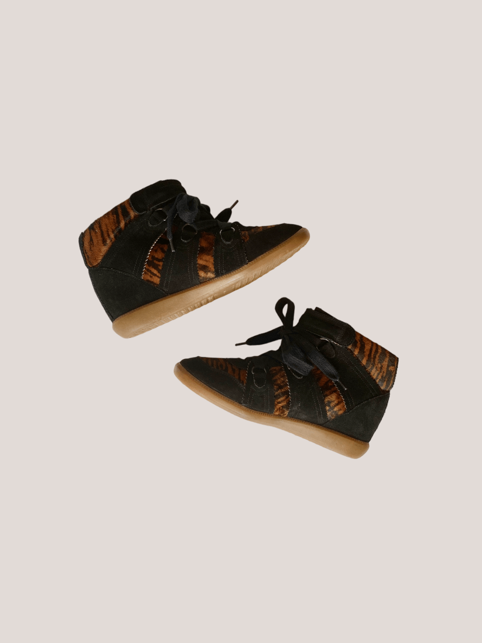 Isabel Marant Isabel Marant Sneakers: Bobby Pony Over Basket Wedge Sneaker Size US 11 / IT 41 - 8 Thumbnail
