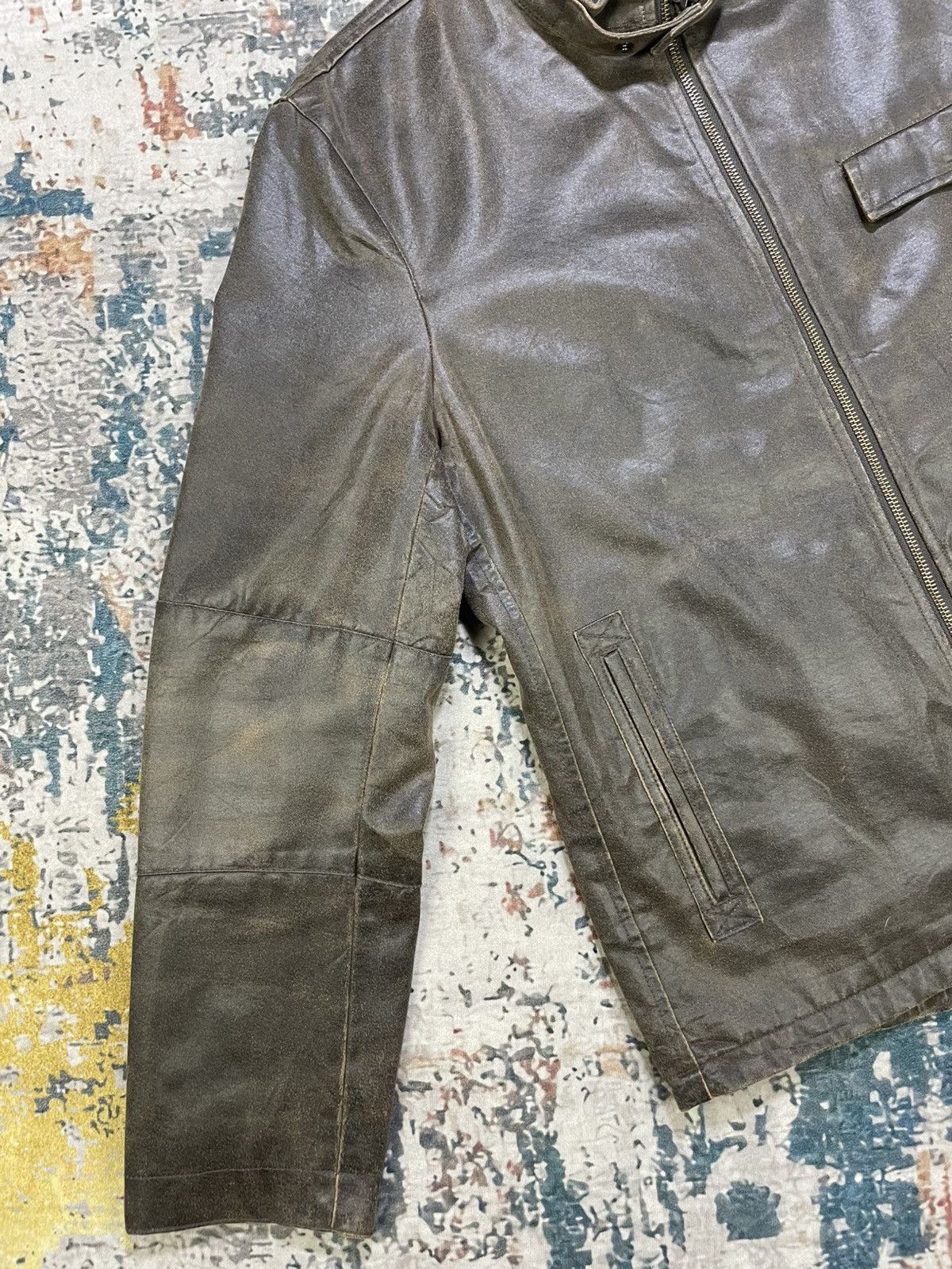 Comme Ca Ism Comme Ca Ism Cafe Racer Faux Leather Jacket Size US L / EU 52-54 / 3 - 5 Thumbnail