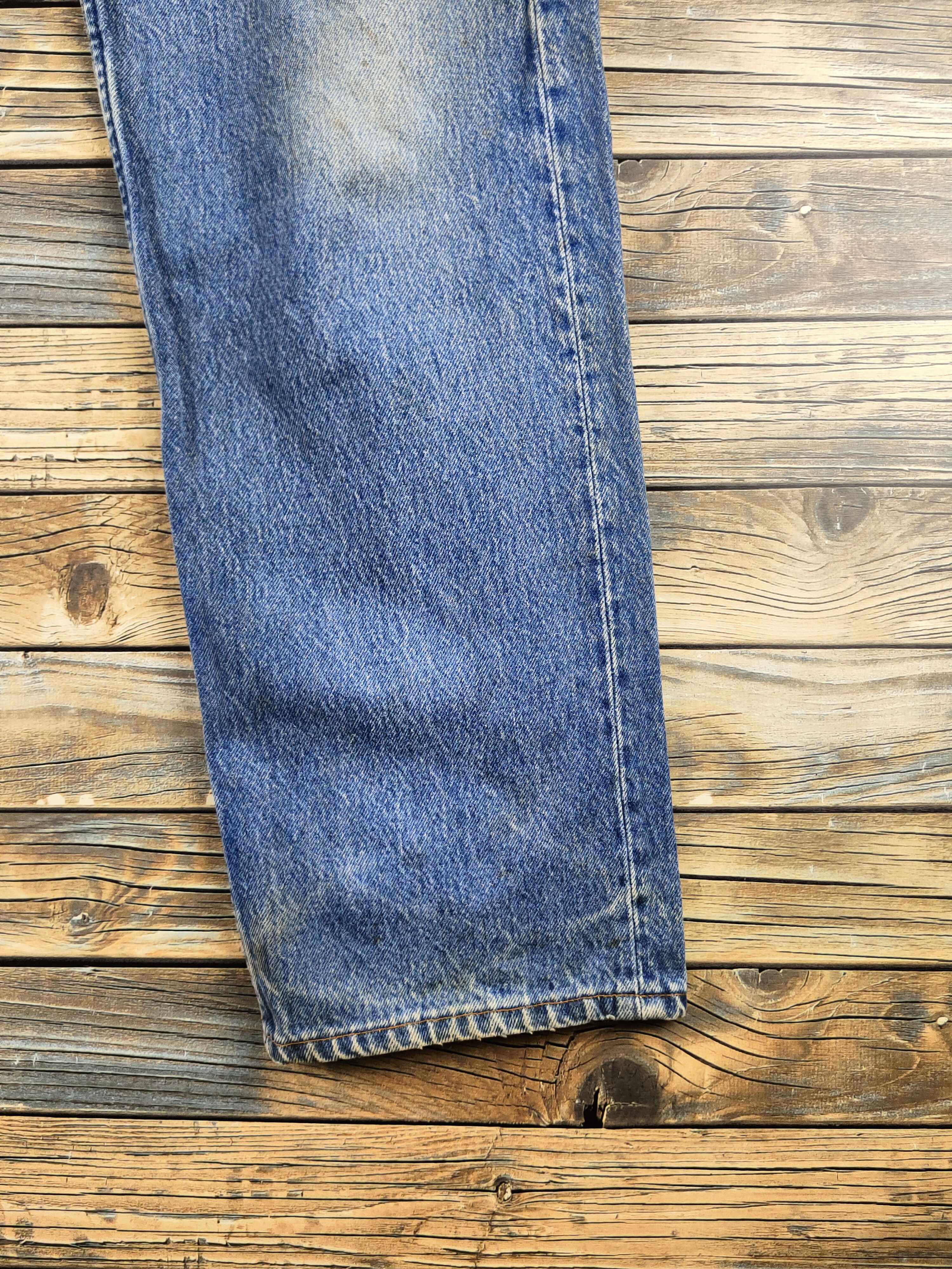 Levi's DL Levi's Blue Distressed Ripped Jeans# 46-891 Size US 34 / EU 50 - 6 Thumbnail