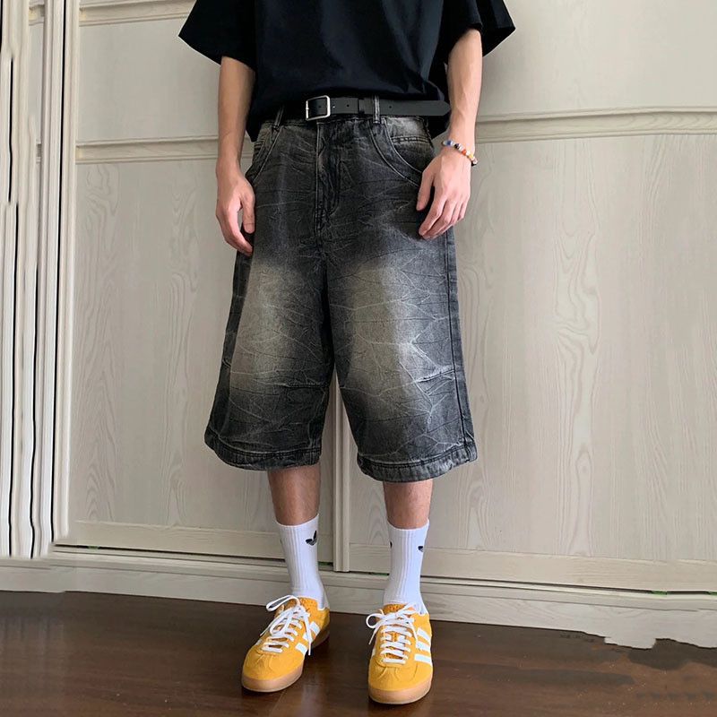 Japanese Brand × Jean Denim Short Worn-out Washed Size US 29 - 1 Thumbnail